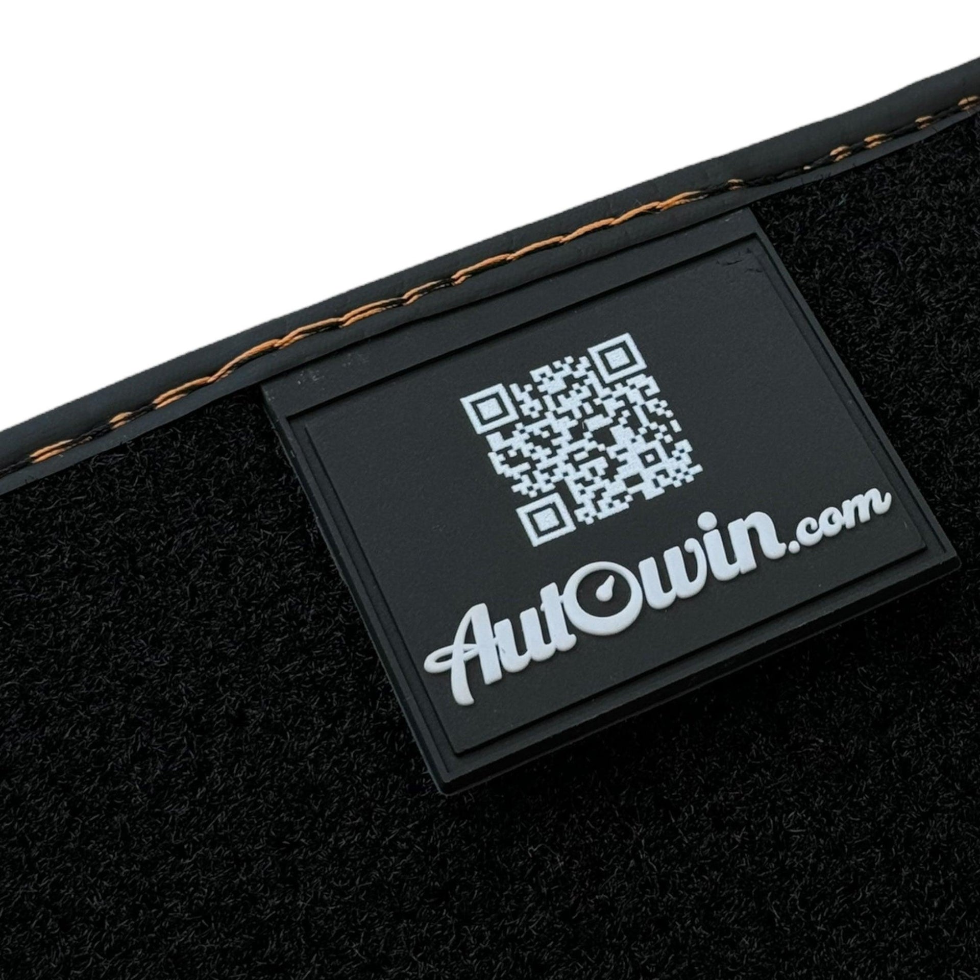 Customizable Black Floor Mats for Lamborghini Urus with Yellow Leather - AutoWin