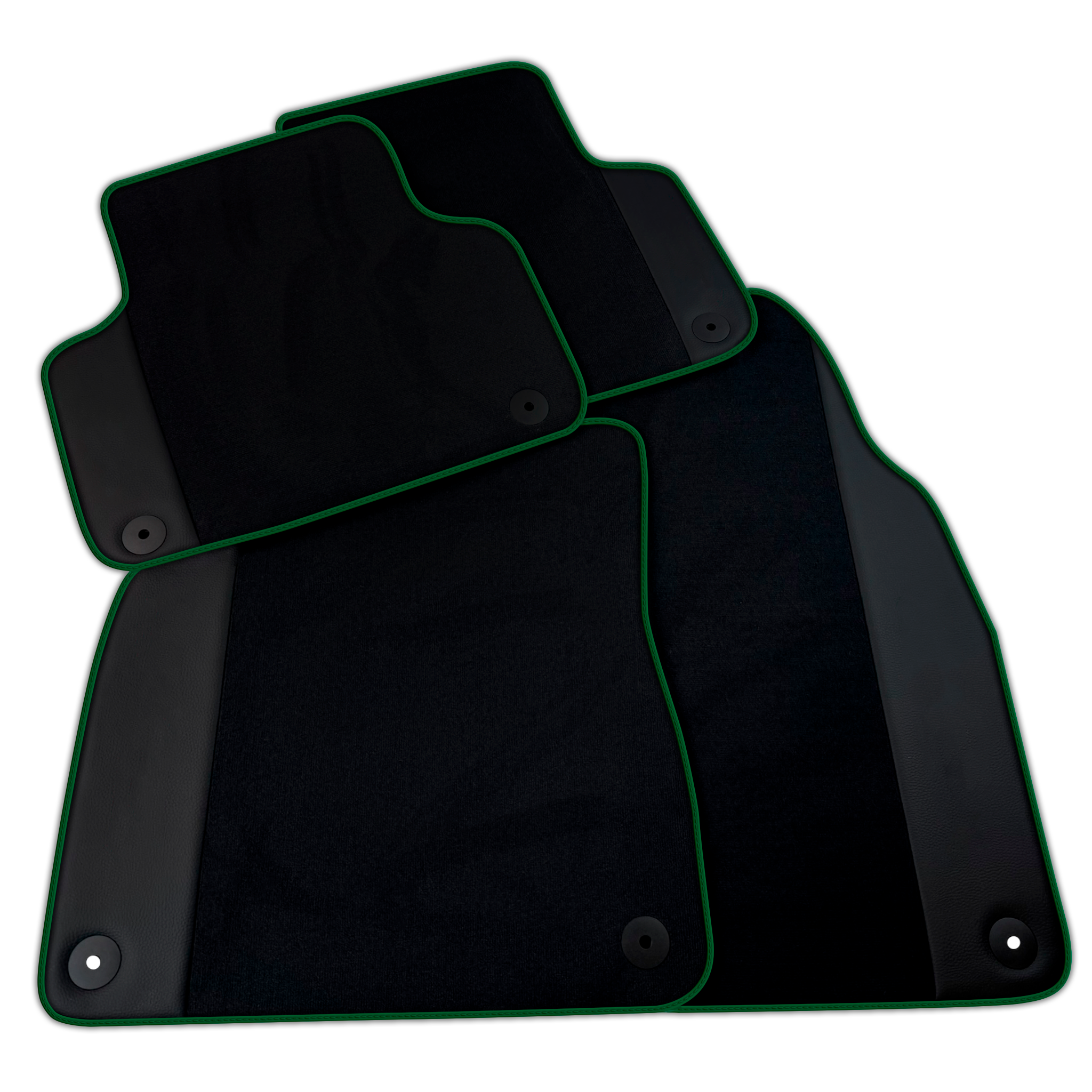 Black Floor Mats for Lamborghini Urus with Leather | Various Trim Colors Option