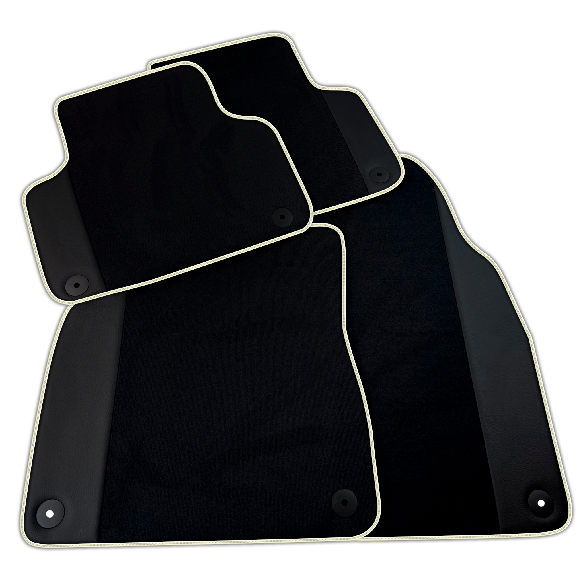 Black Floor Mats for Lamborghini Urus with Leather | Various Trim Colors Option