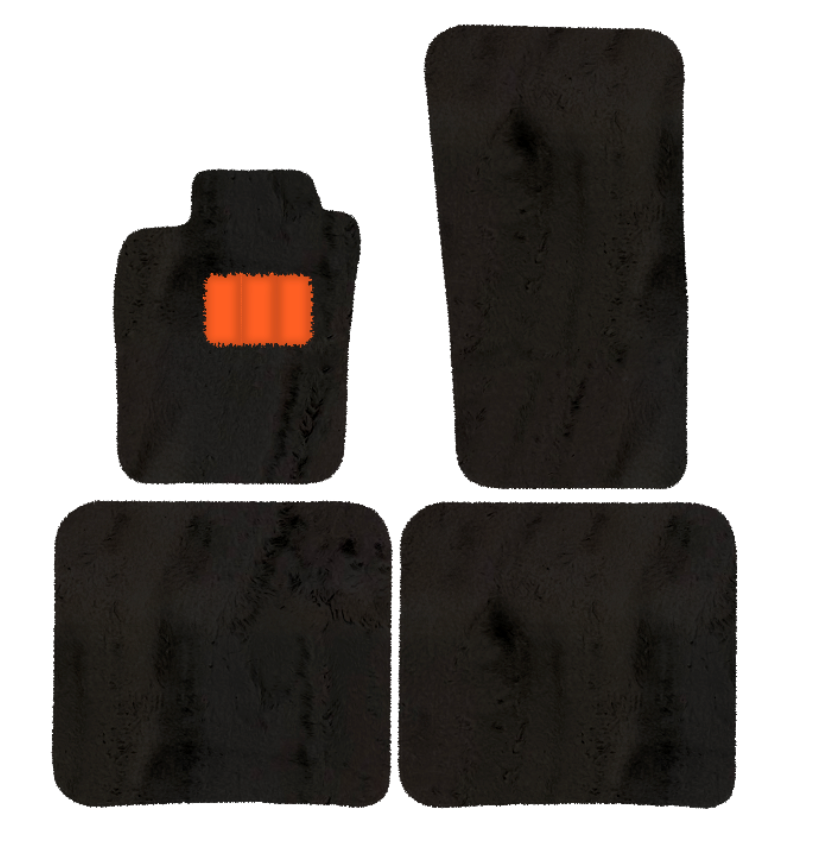 Sheepskin Floor Mats for Bentley Flying Spur (2019-2023) - Sheepskin Length, Various Color Options - AutoWin