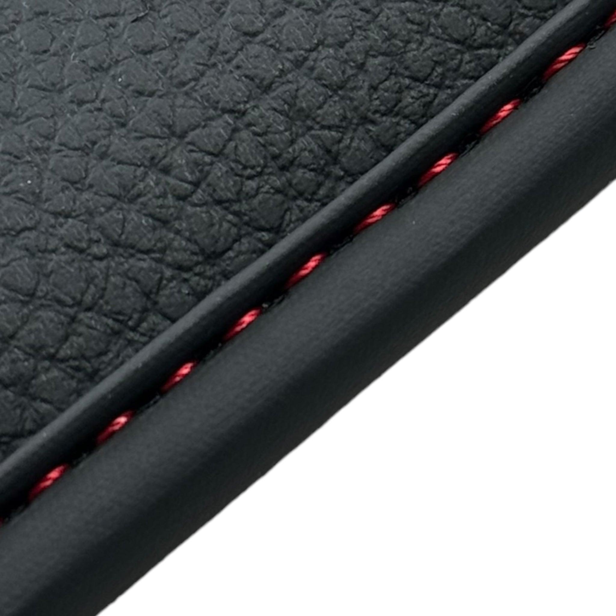 Black Floor Mats for Porsche 911 - 992 GTS (2019-2024) with Leather - AutoWin