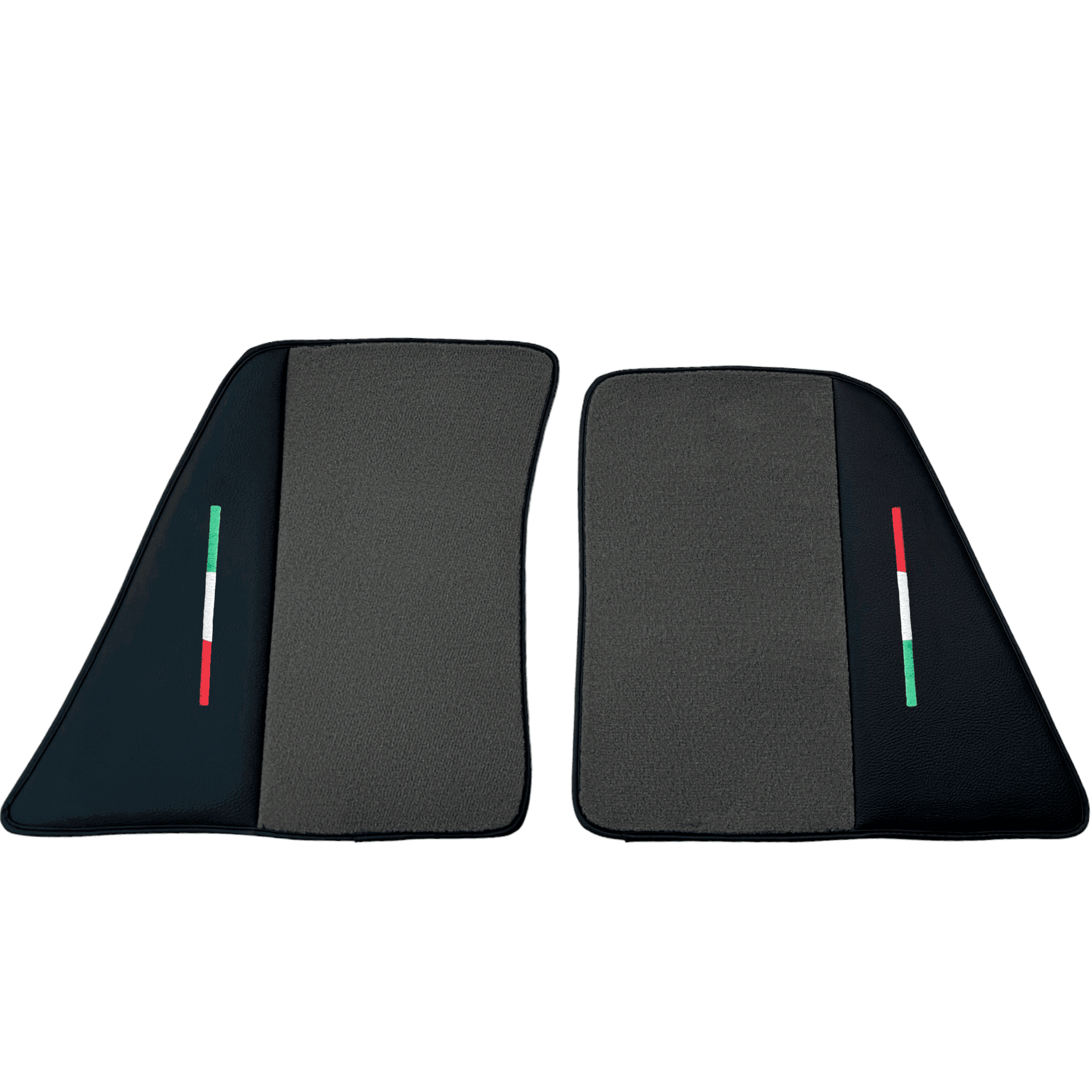 Gray Floor Mats for Ferrari 296 GTS (2022-2024) with Leather - AutoWin