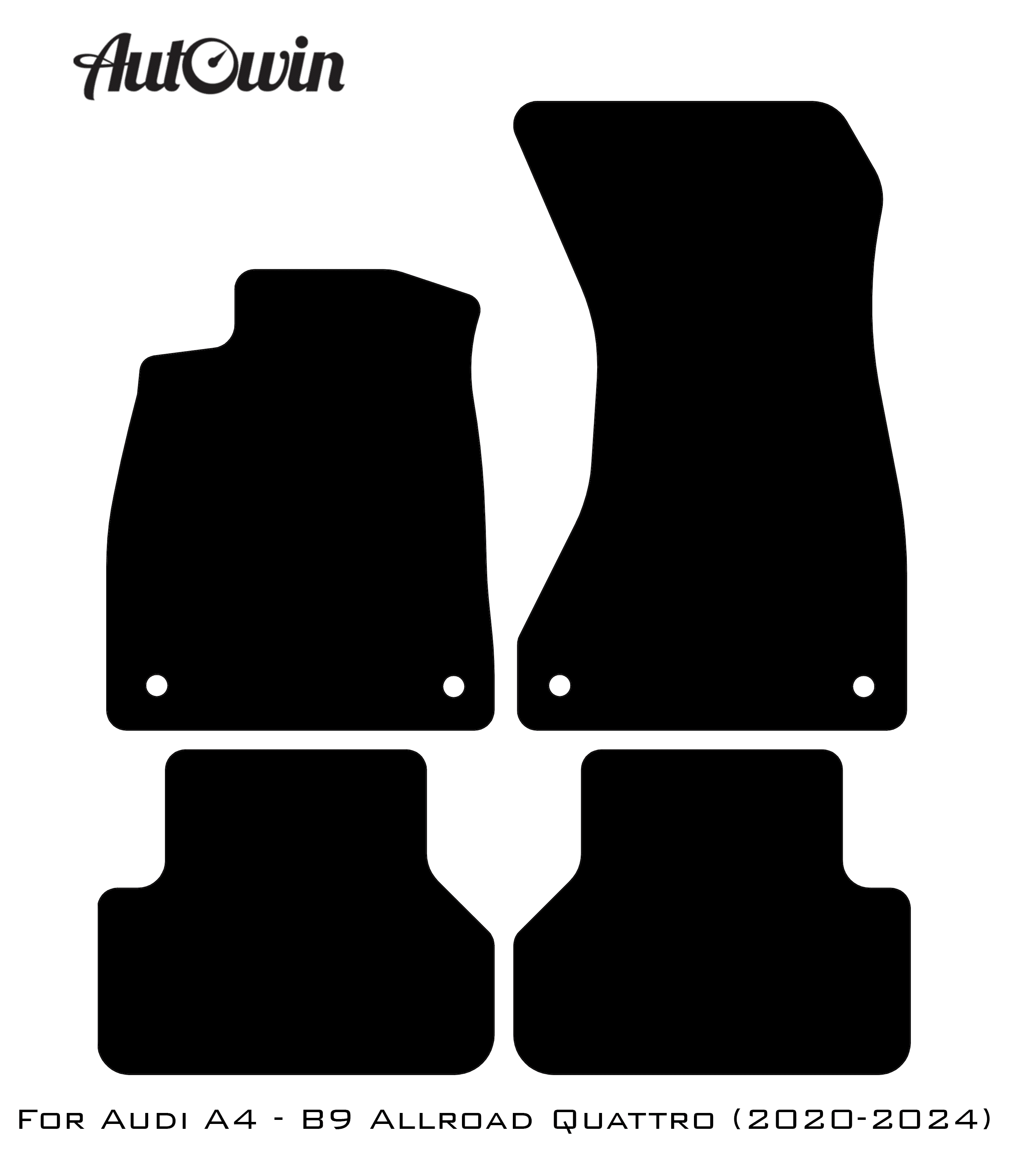 Floor Mats for Audi A4 - B9 Allroad Quattro (2020-2024) - AutoWin