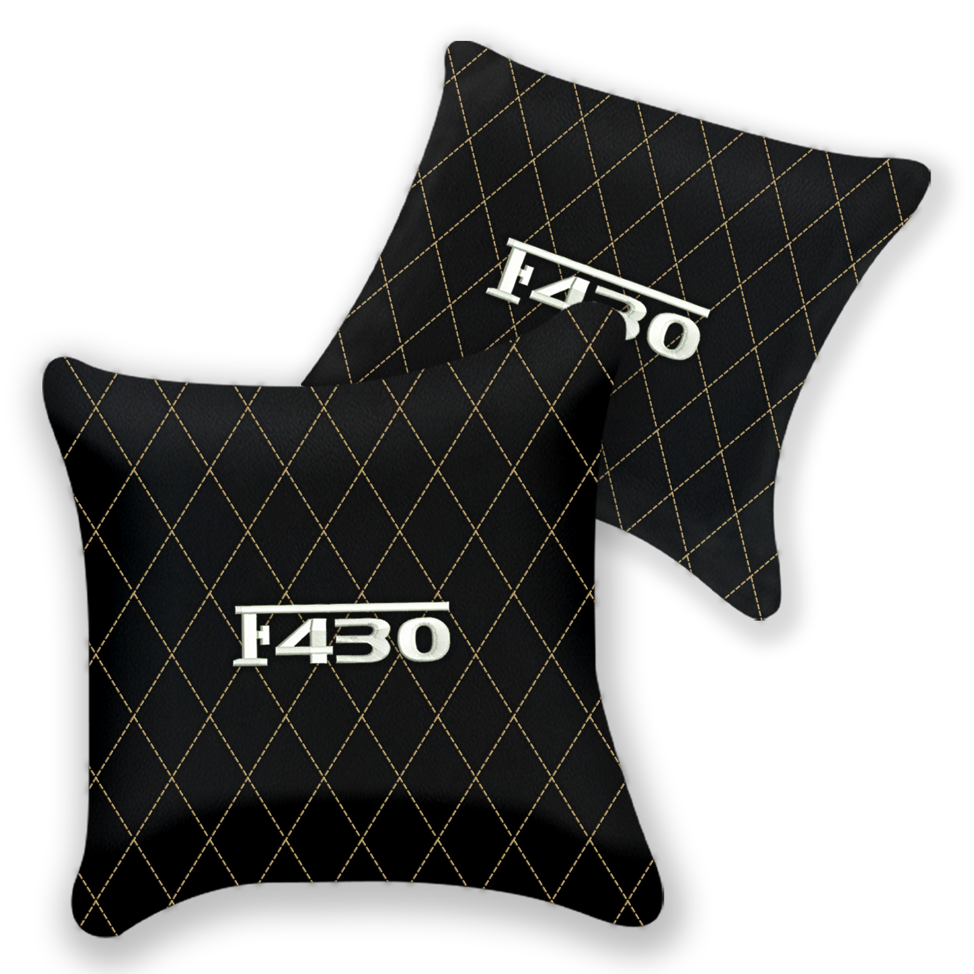 Customizable Black Leather Pillows for Ferrari F355 (1994-1999)