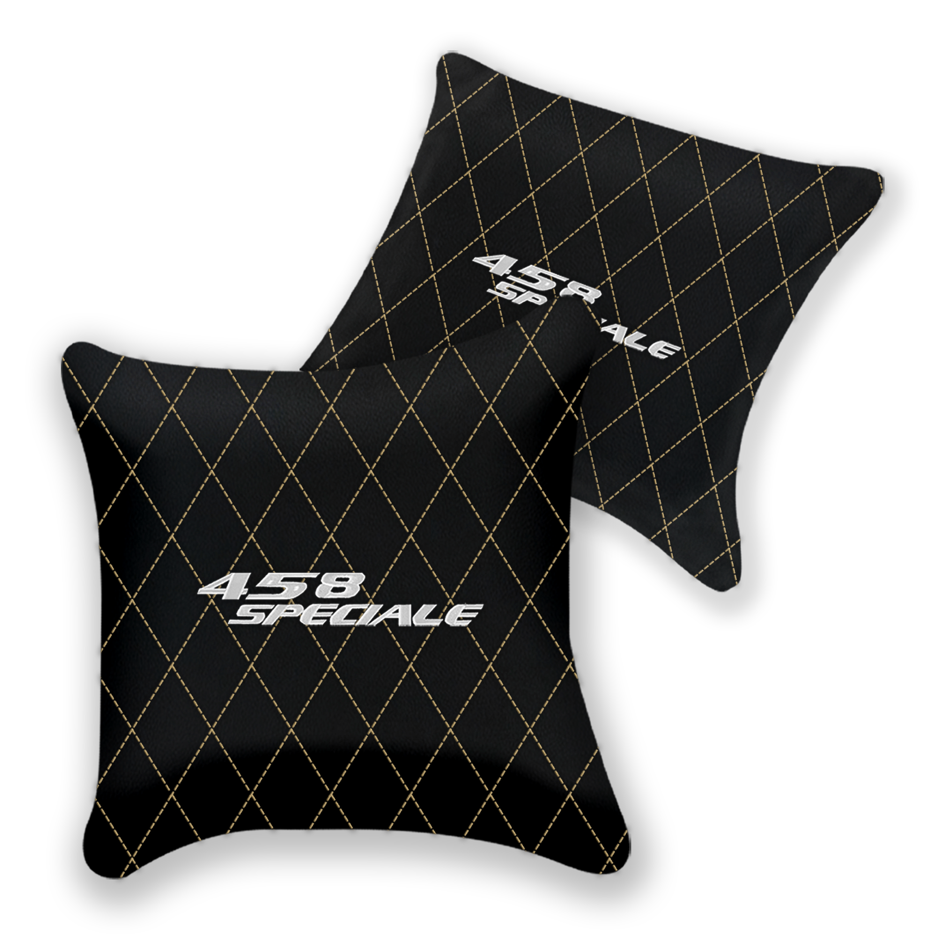 Custom Black Leather Pillows for Ferrari 458 Speciale (2012-2015)