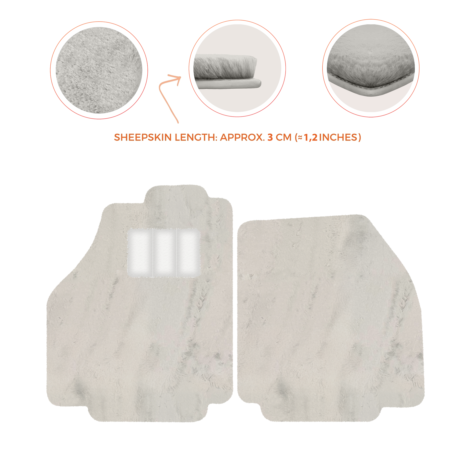 Premium Sheepskin Floor Mats for Ferrari 488 Spider (2016-2022)