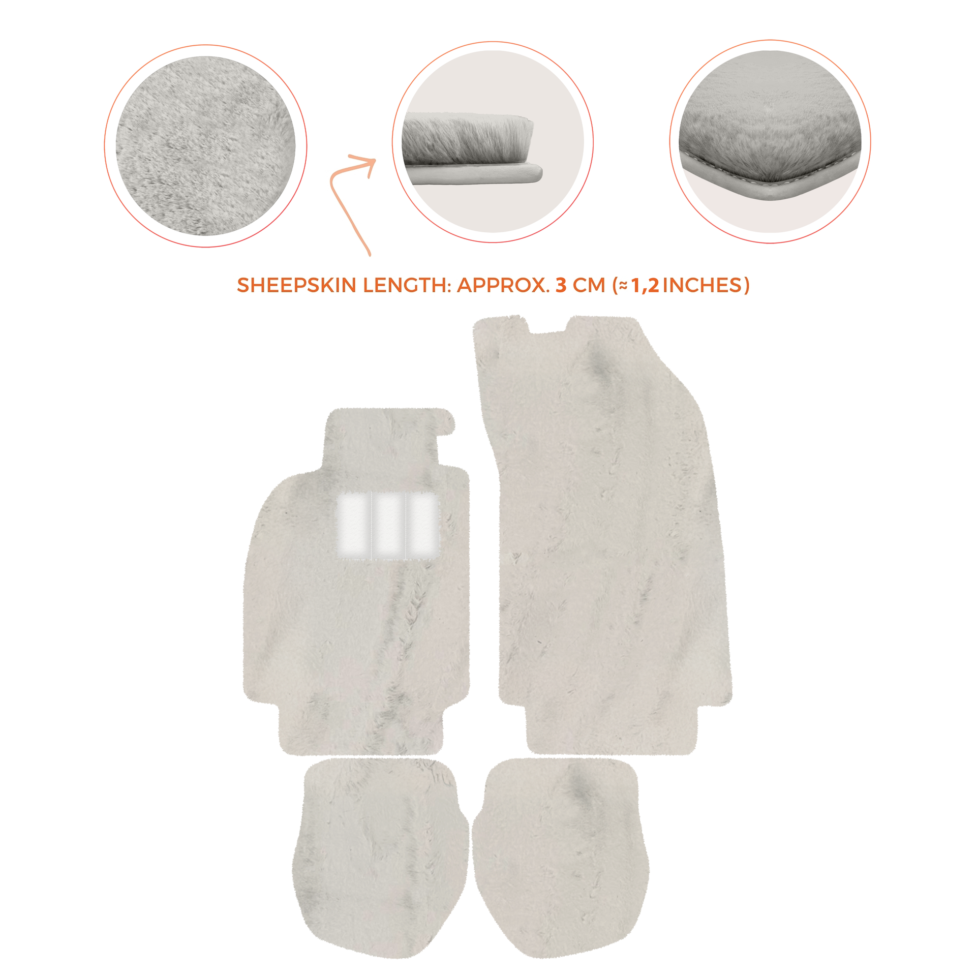 Light Blue Floor Mats for Porsche 964 (1989-1994) with Leather - AutoWin