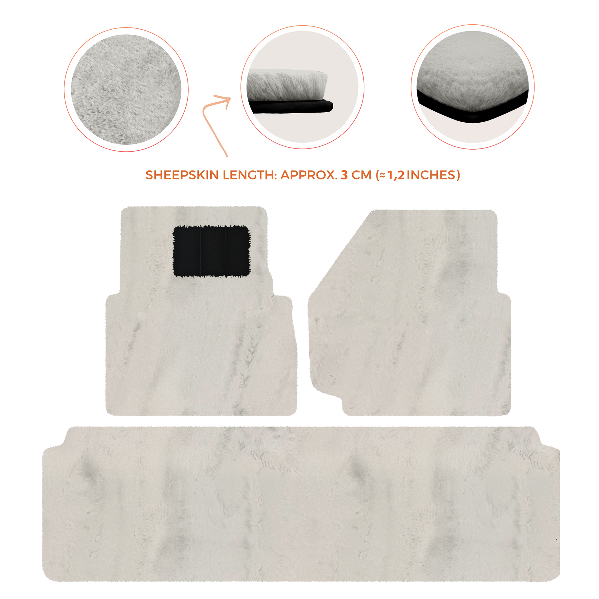 Luxurious Premium Sheepskin Floor Mats for Range Rover (2012-2022)