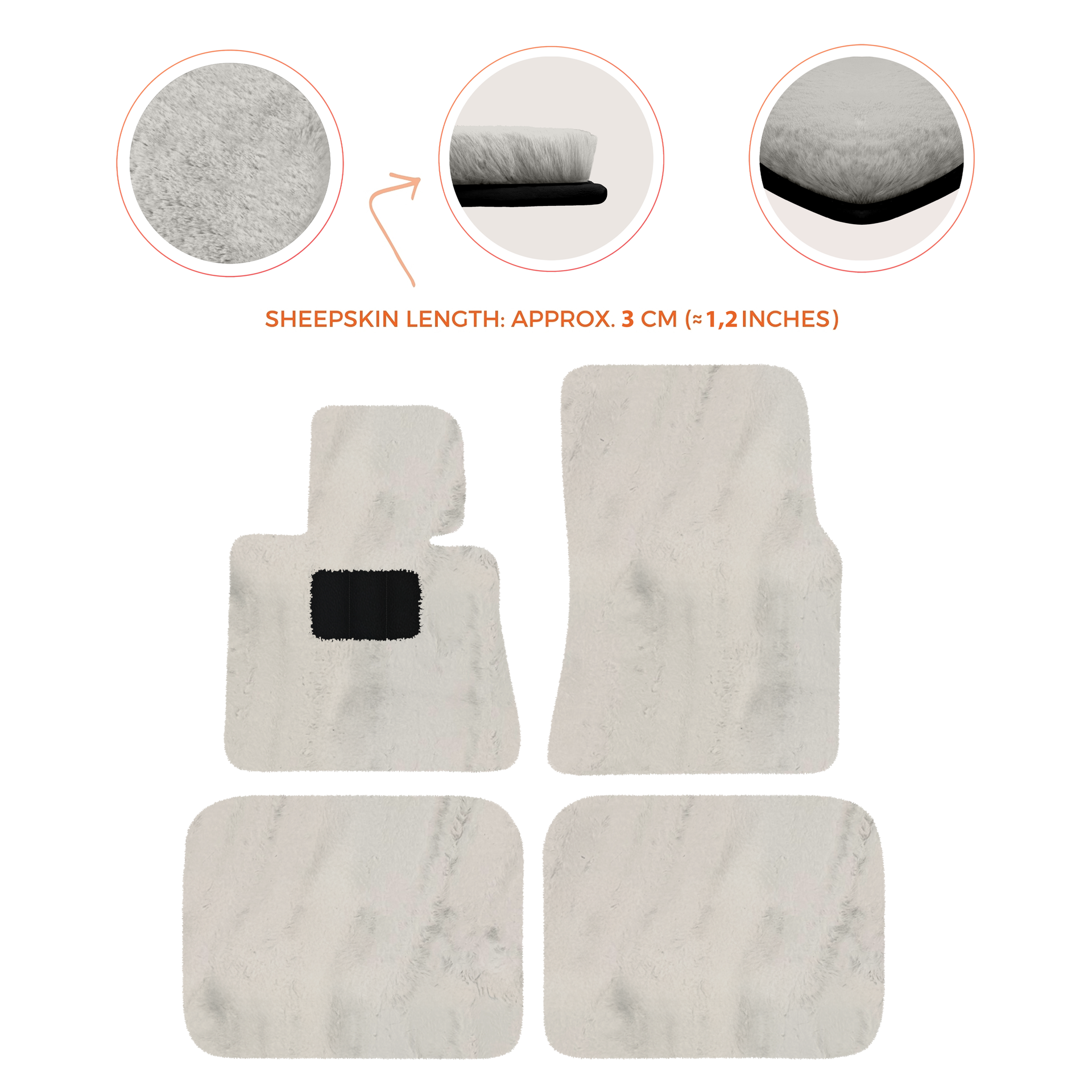 Luxury Sheepskin Floor Mats for Rolls-Royce Ghost Series I (2010-2014)