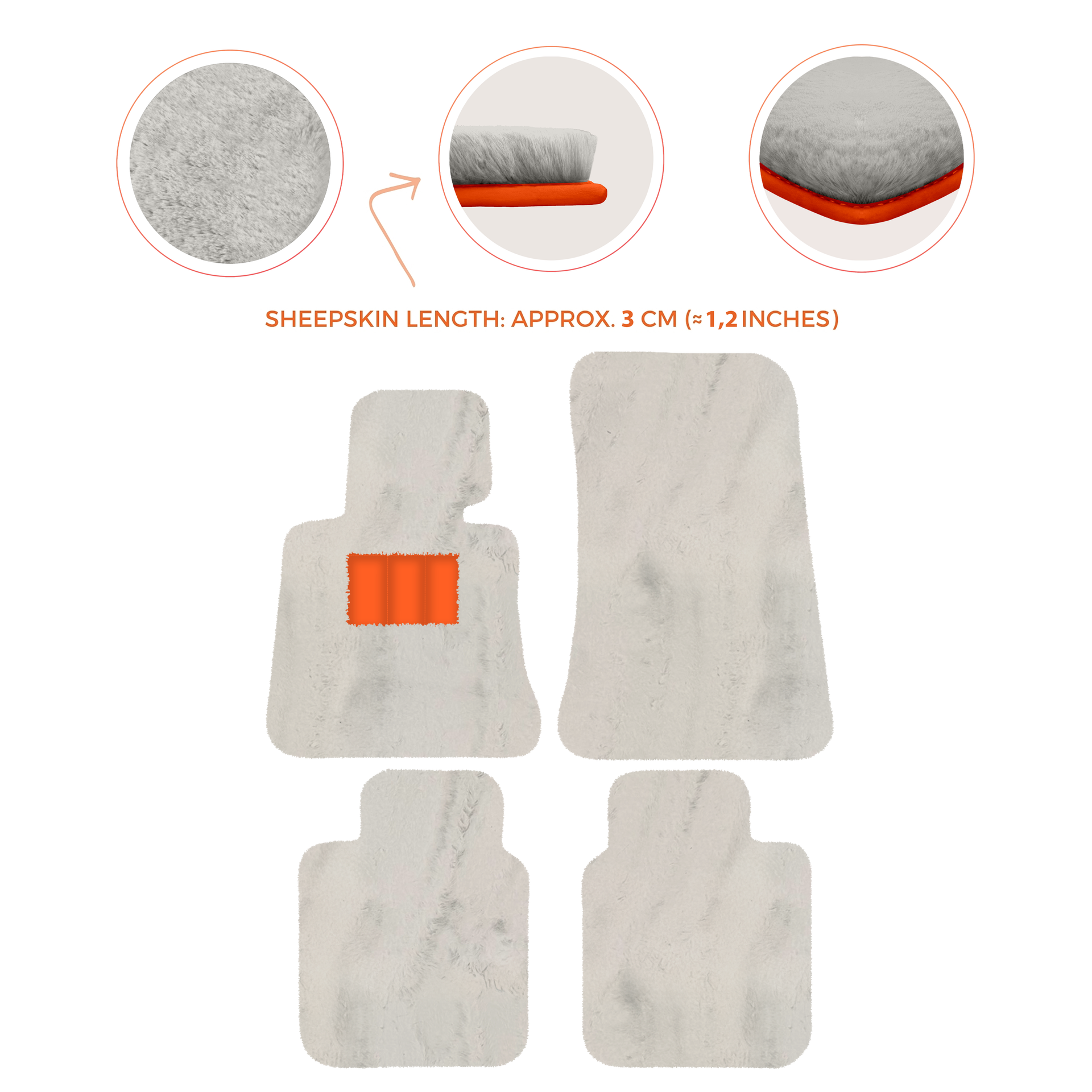 Luxury Sheepskin Floor Mats for Rolls-Royce Ghost Series I (2010-2014)