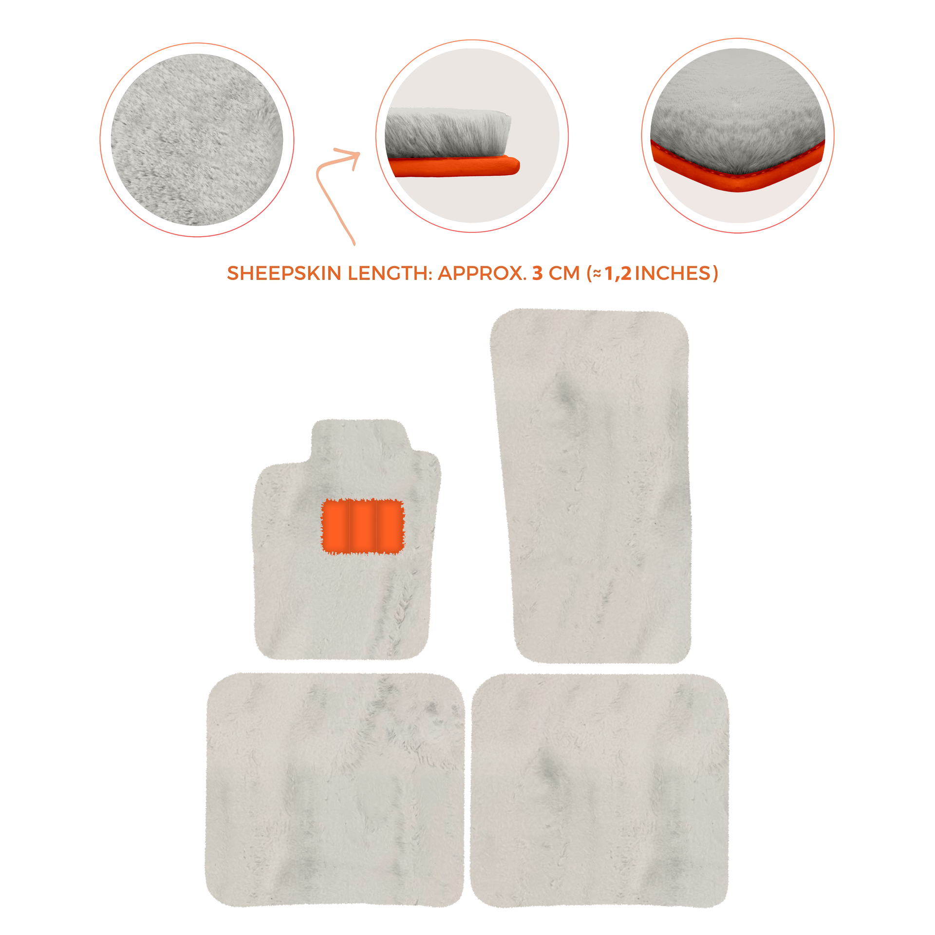 Premium Sheepskin Floor Mats for Bentley Bentayga (2015-2023)