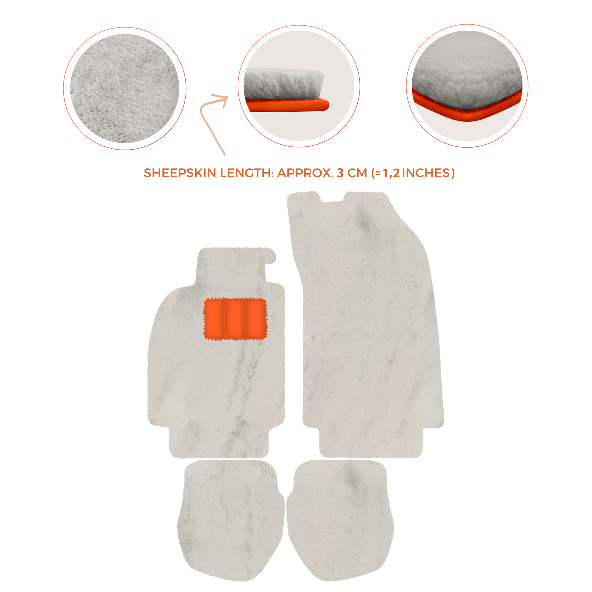 Light Blue Floor Mats for Porsche 964 (1989-1994) with Leather - AutoWin