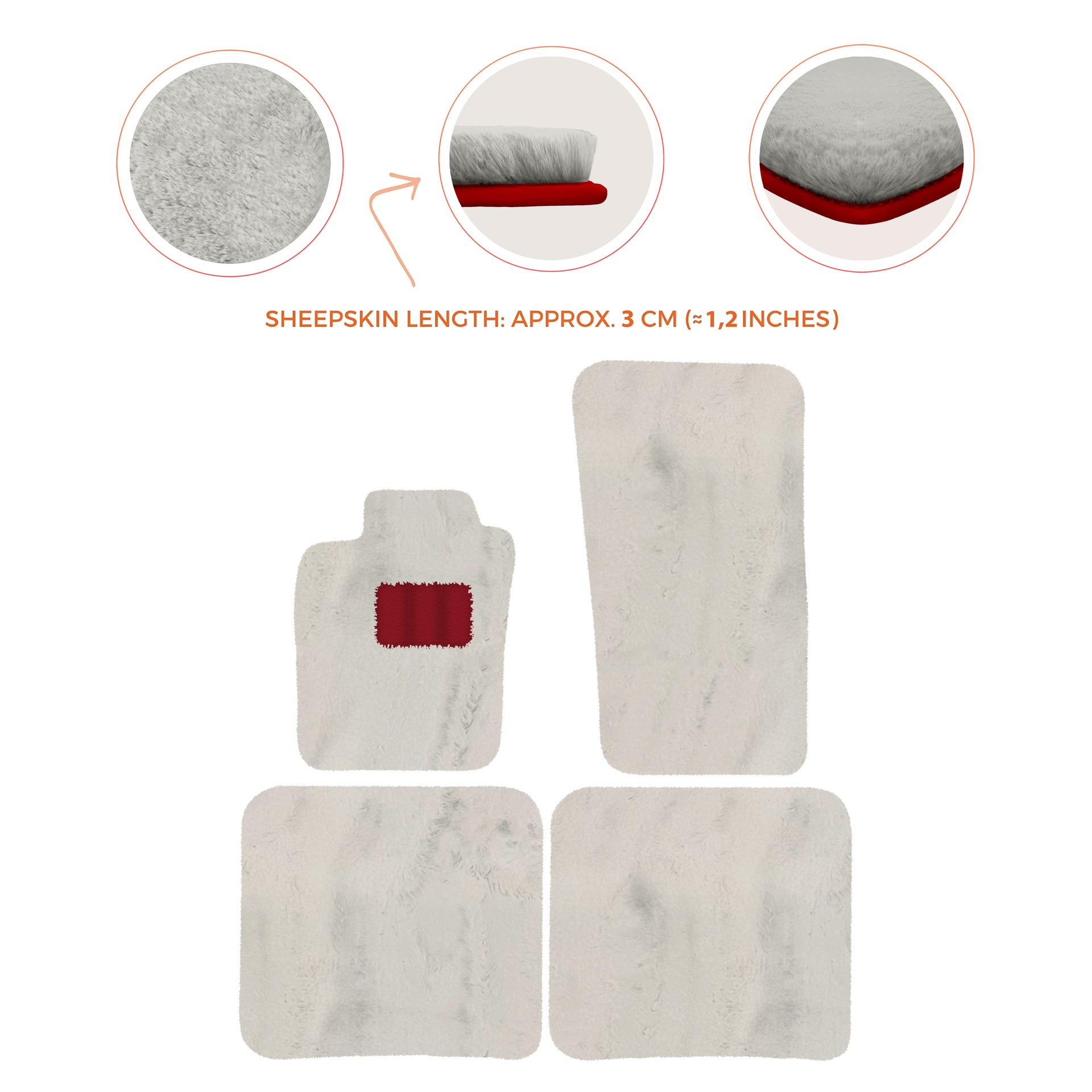 Premium Sheepskin Floor Mats for Bentley Bentayga (2015-2023)