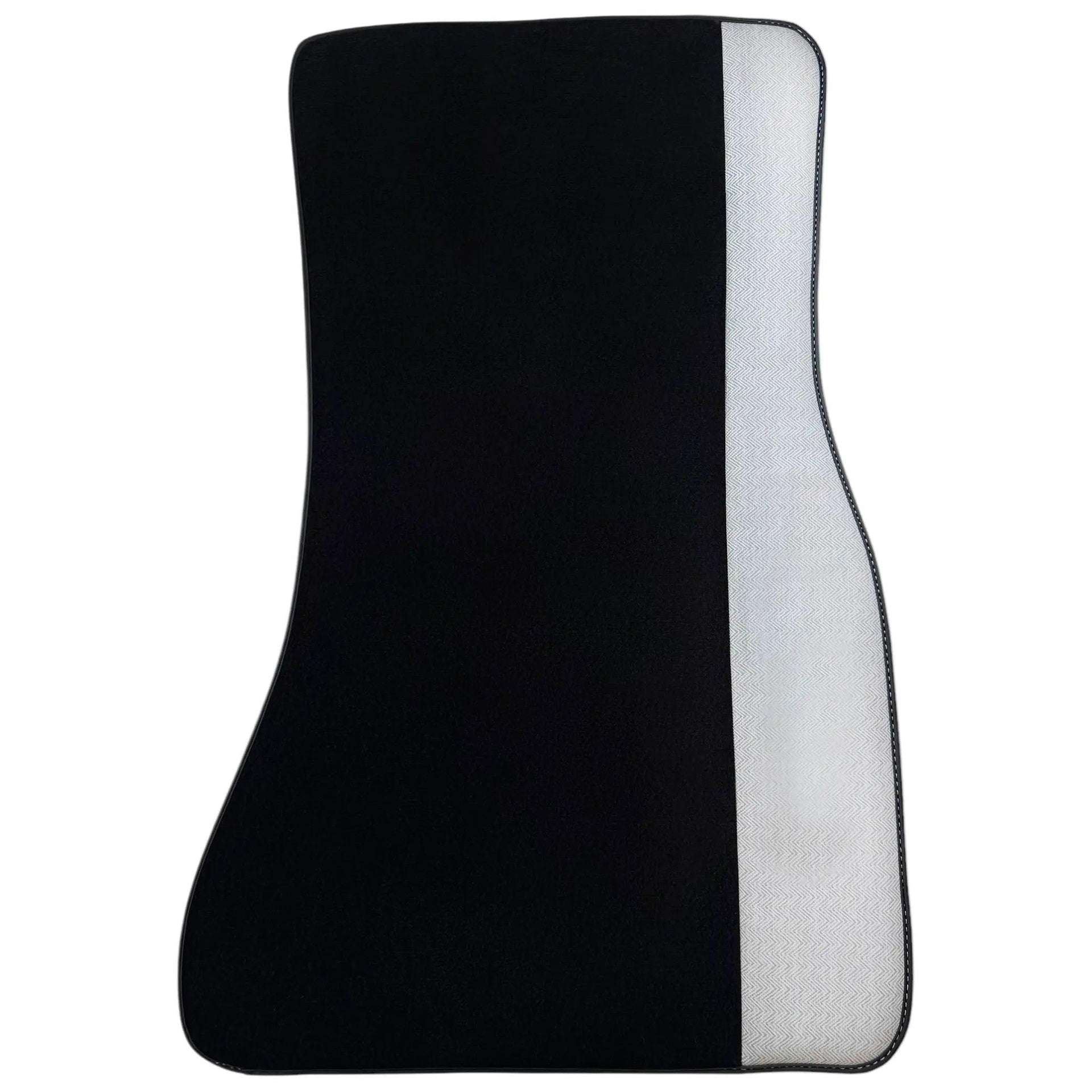 Black Floor Mats for BMW G61 (2023-2026) Touring with Gray Leather Borders