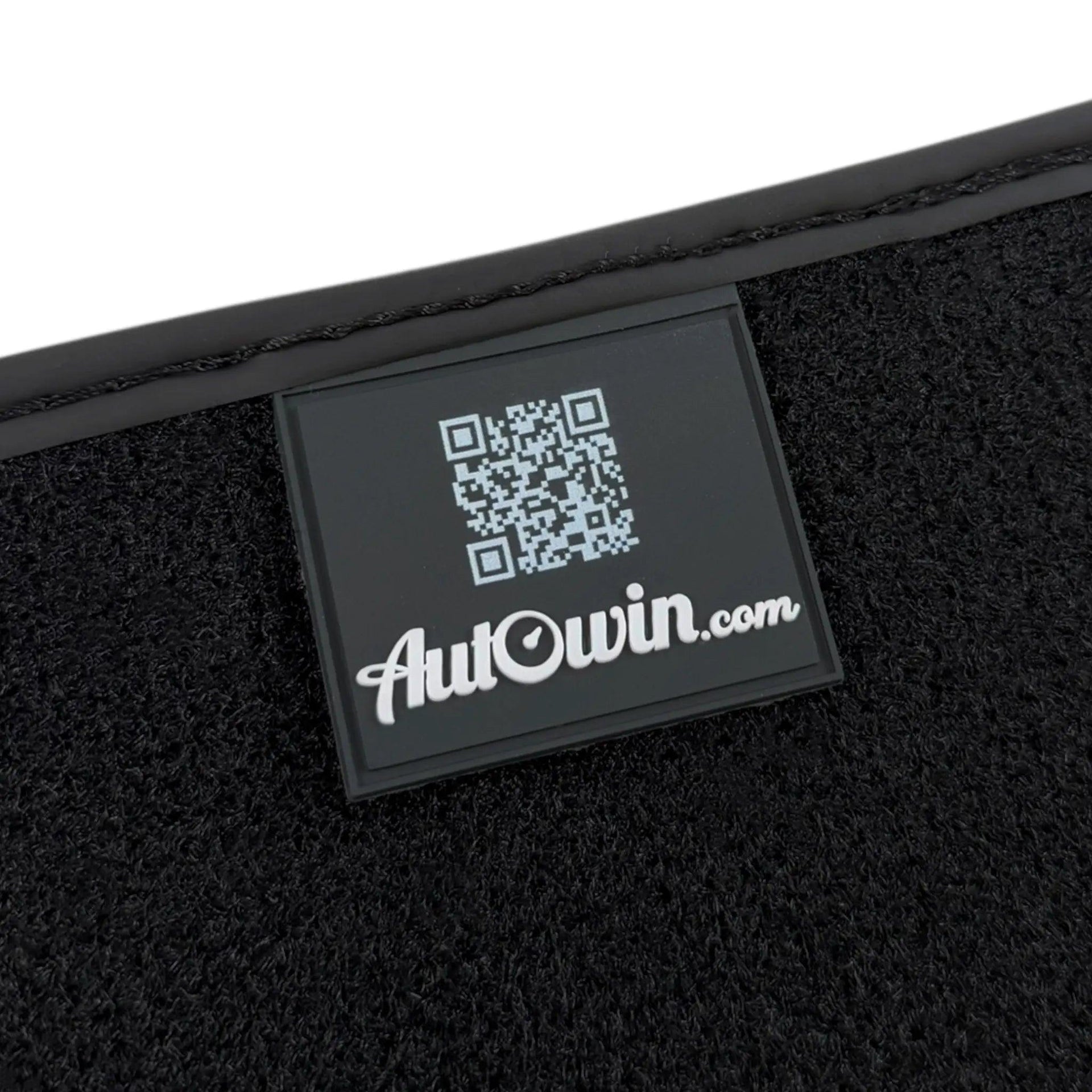 Black Floor Mats for BMW 1 Series F70 with Green Leather ER56 Performance