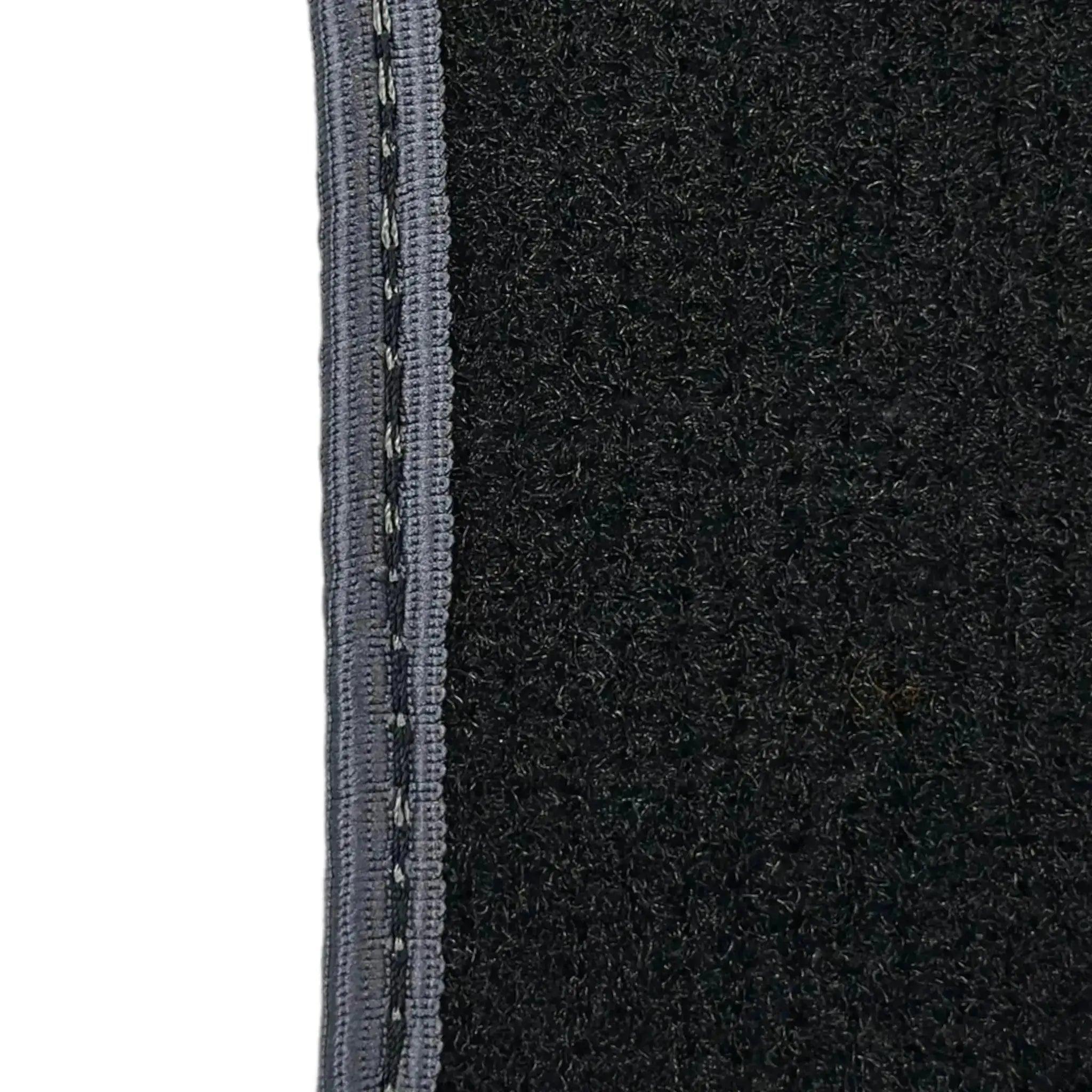 Black Floor Mats for Mini Countryman F60 (2017-2023) with Gray Trim - AutoWin