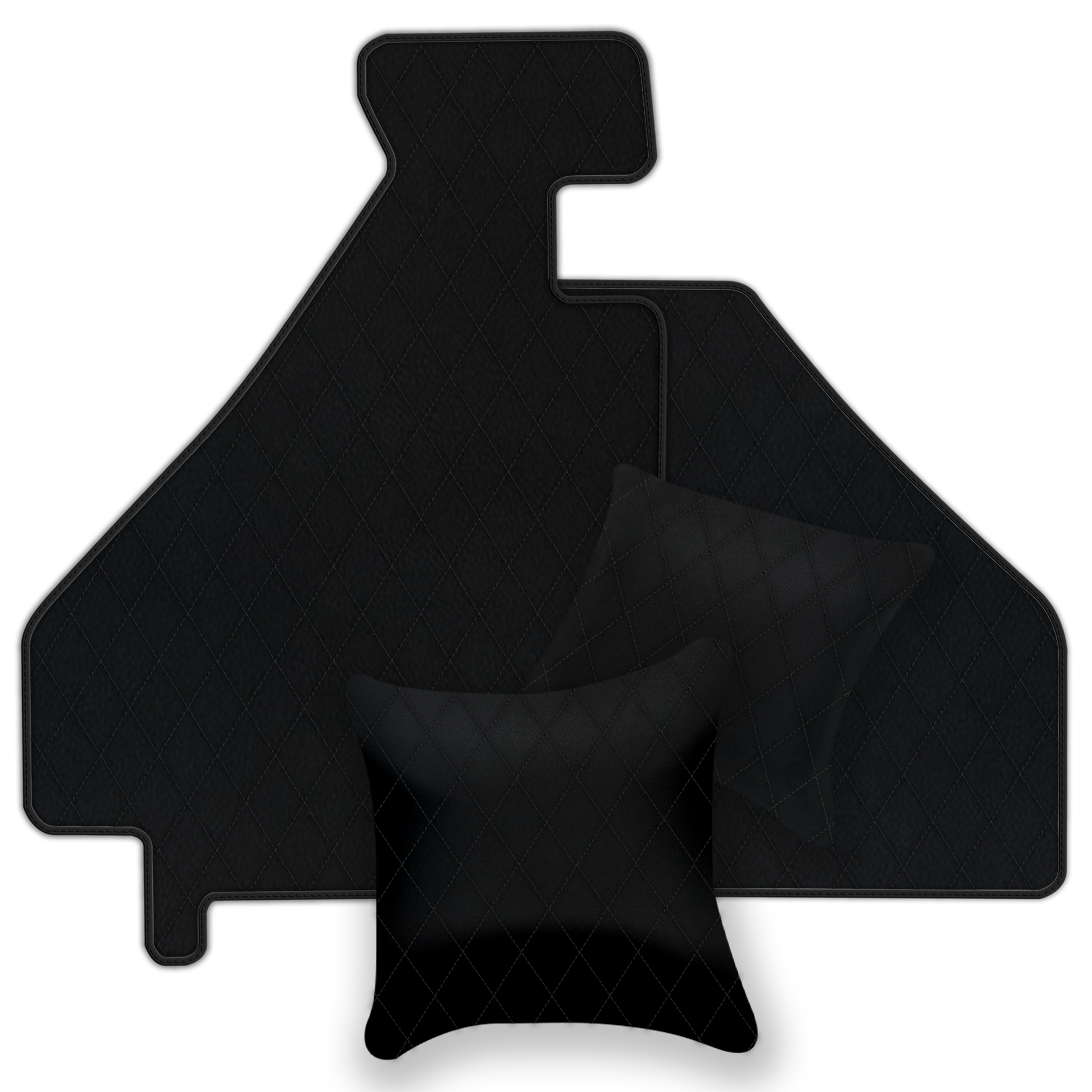 Custom Black Leather Floor Mats for Ferrari 612 Scaglietti (2005-2011)