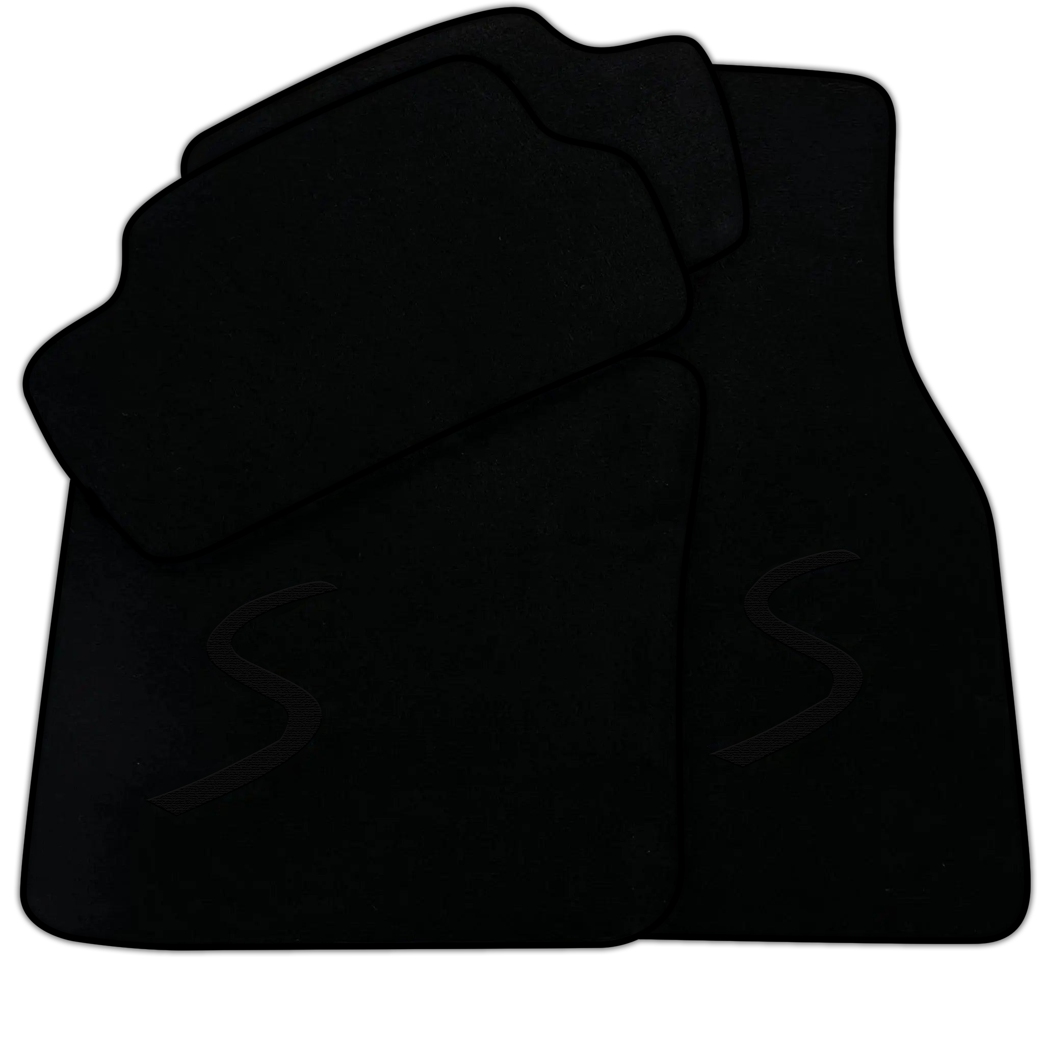 Black Floor Mats for Mini Cooper / One F55 5-Doors (2015-2023)