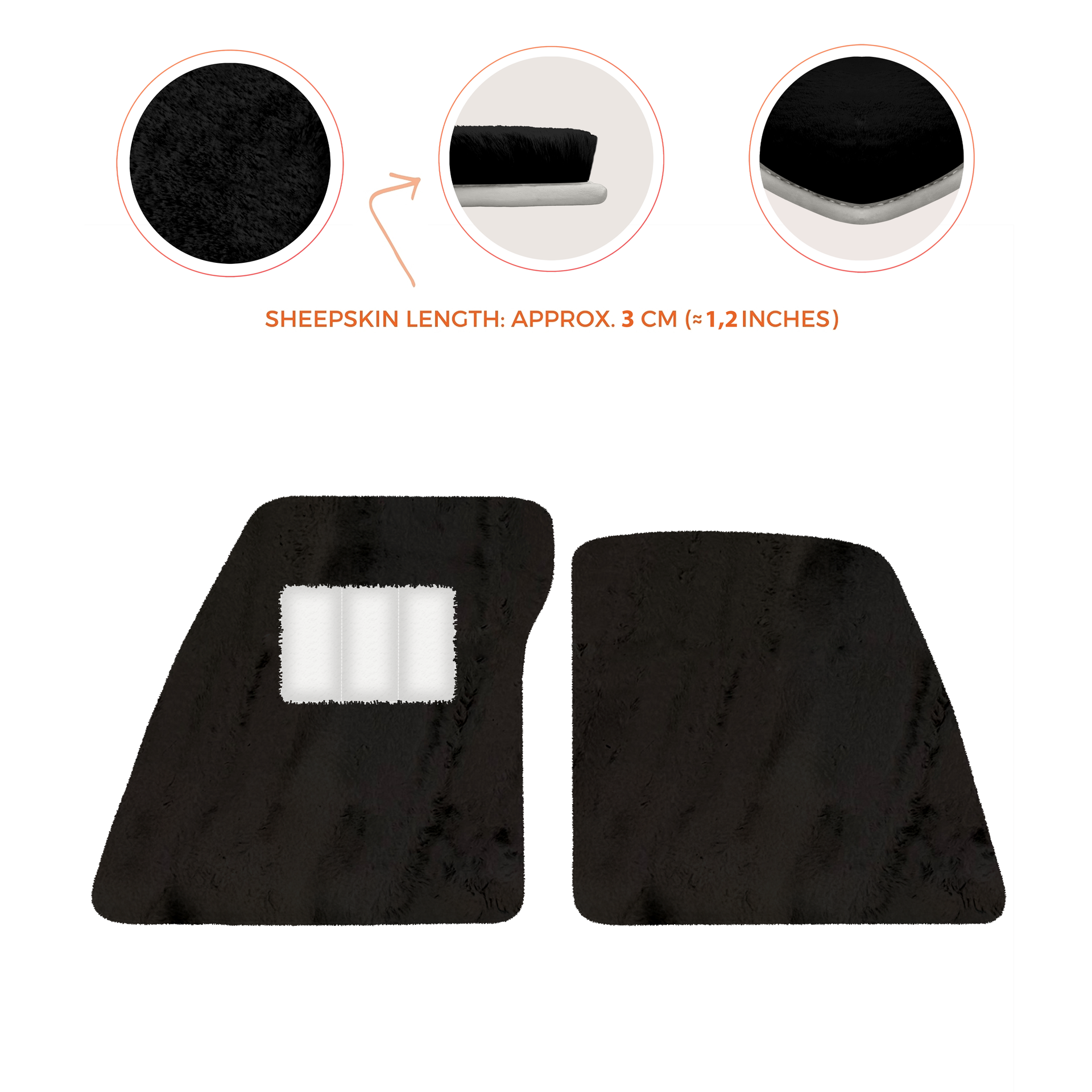 Premium Sheepskin Floor Mats for Ferrari 296 GTS (2022-2025)