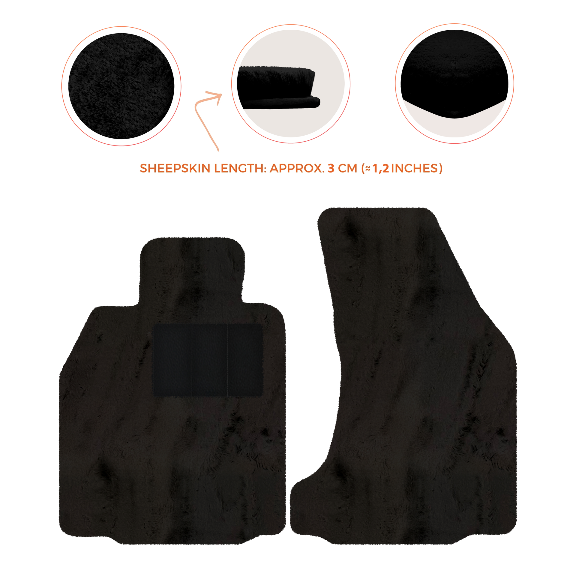 Premium Sheepskin Floor Mats for Porsche 718 Boxster (2016-2023)