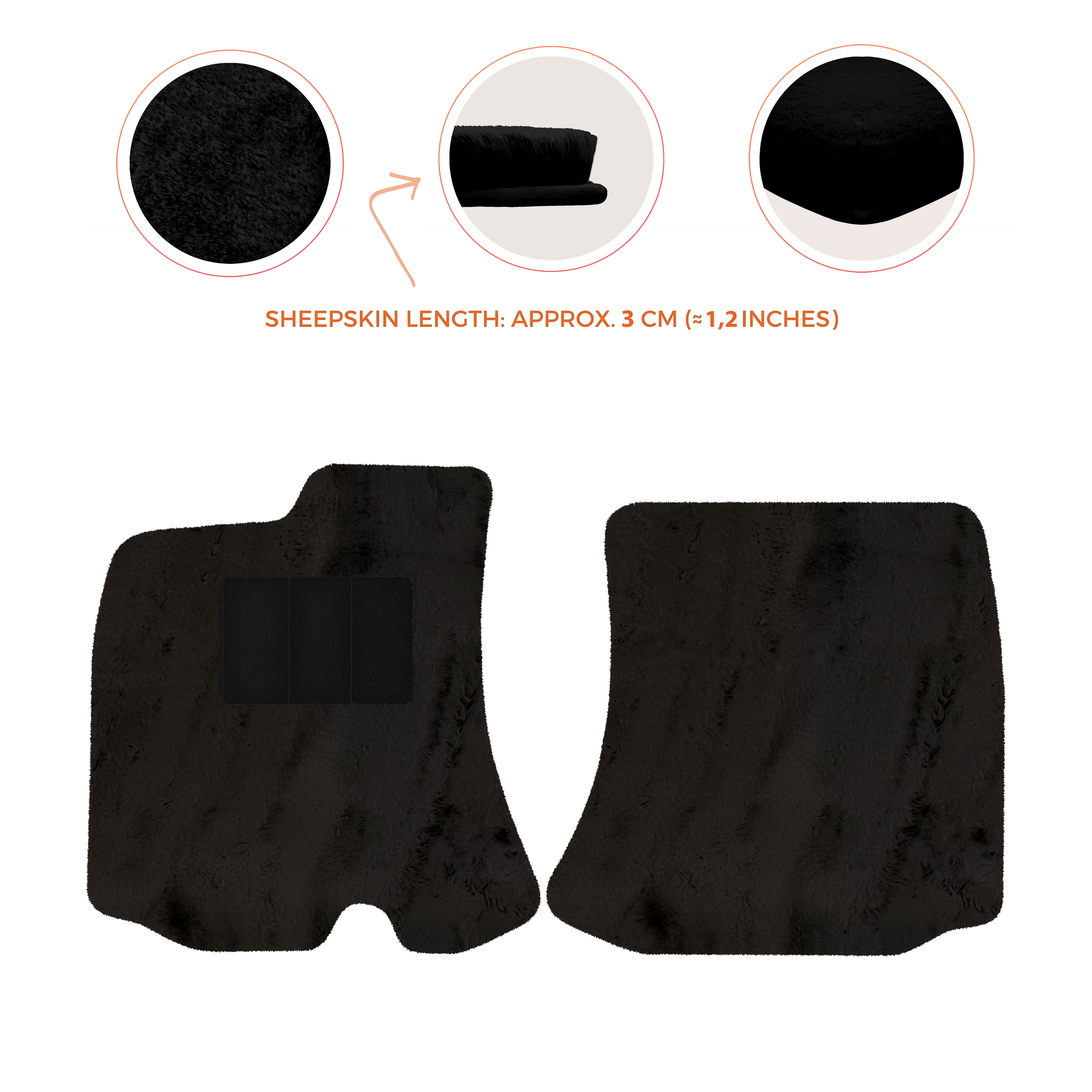 Premium Sheepskin Floor Mats for Bentley Arnage RL (1998-2009)