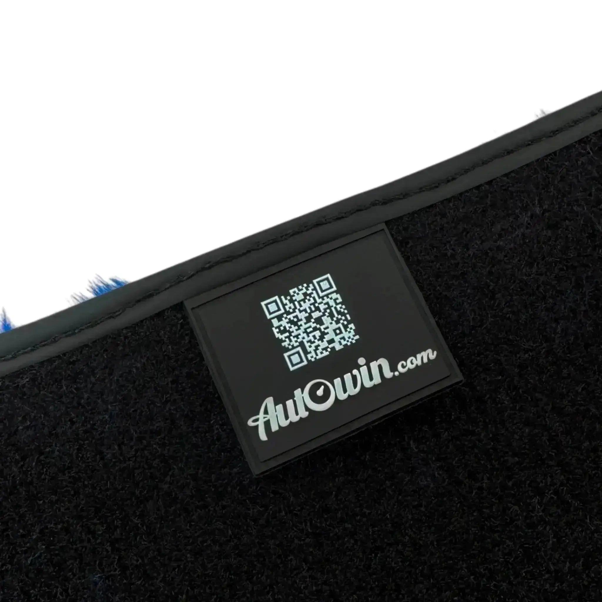 Blue Sheepskin Floor Mats for Rolls-Royce Wraith (2013-2023) - AutoWin