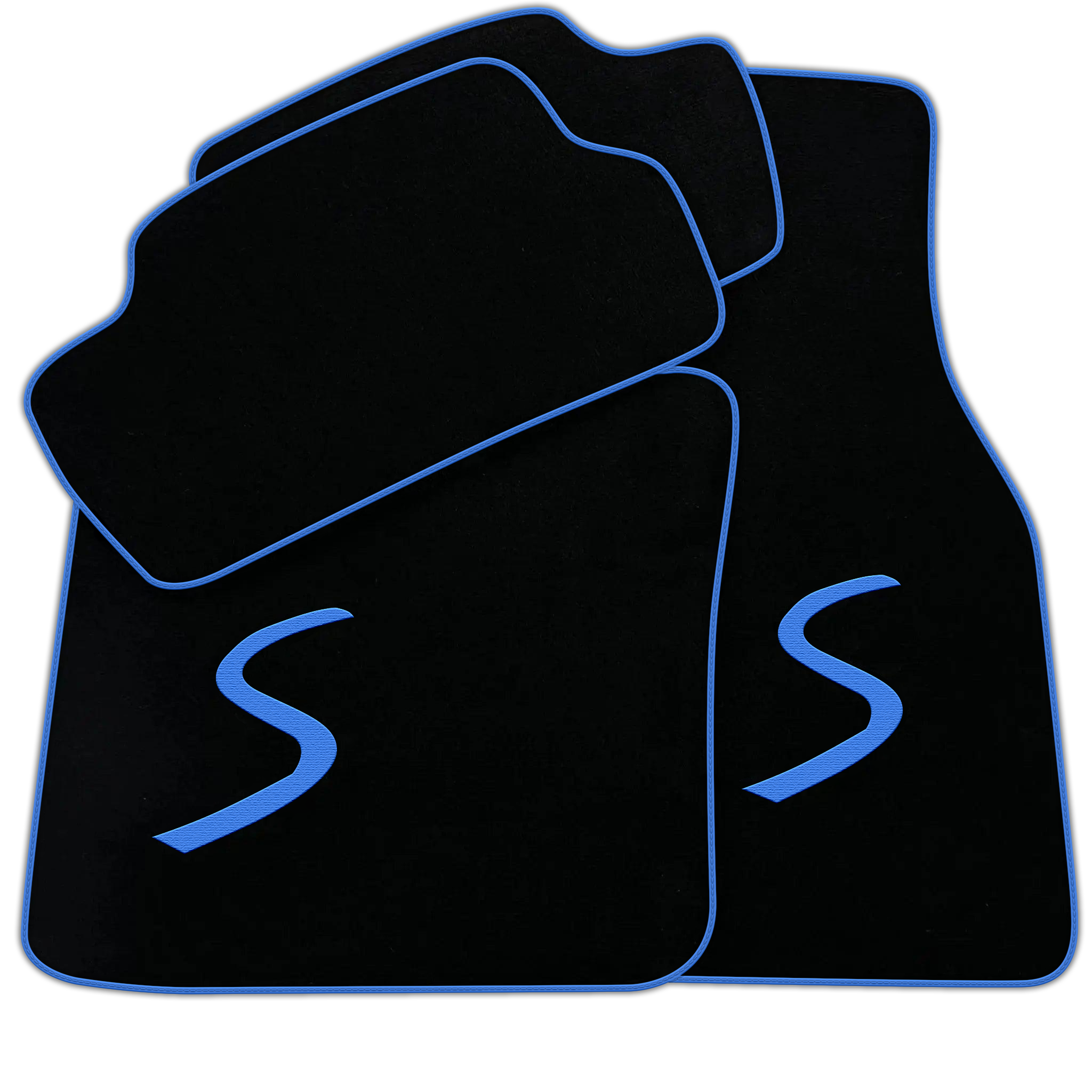 Black Floor Mats for Mini Cooper / One F56 3-Doors (2014-2023)