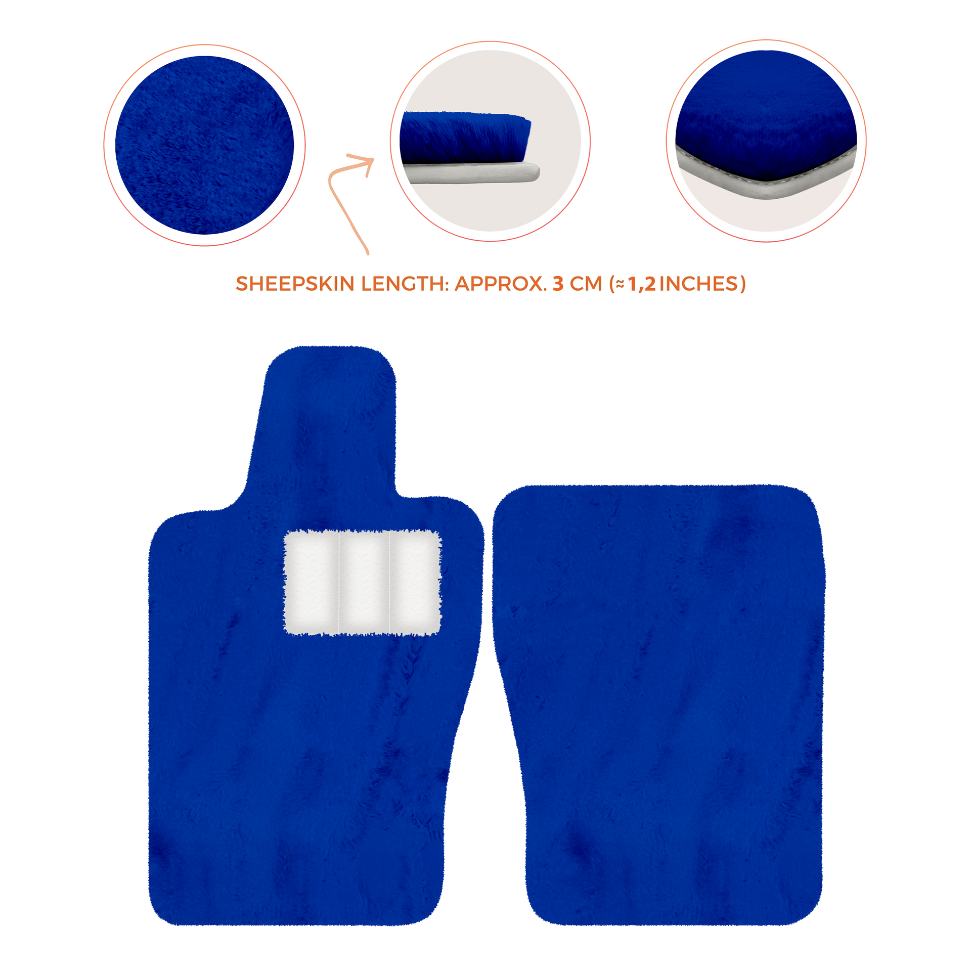 Premium Sheepskin Floor Mats for Aston Martin V8 Vantage (2019-2025)