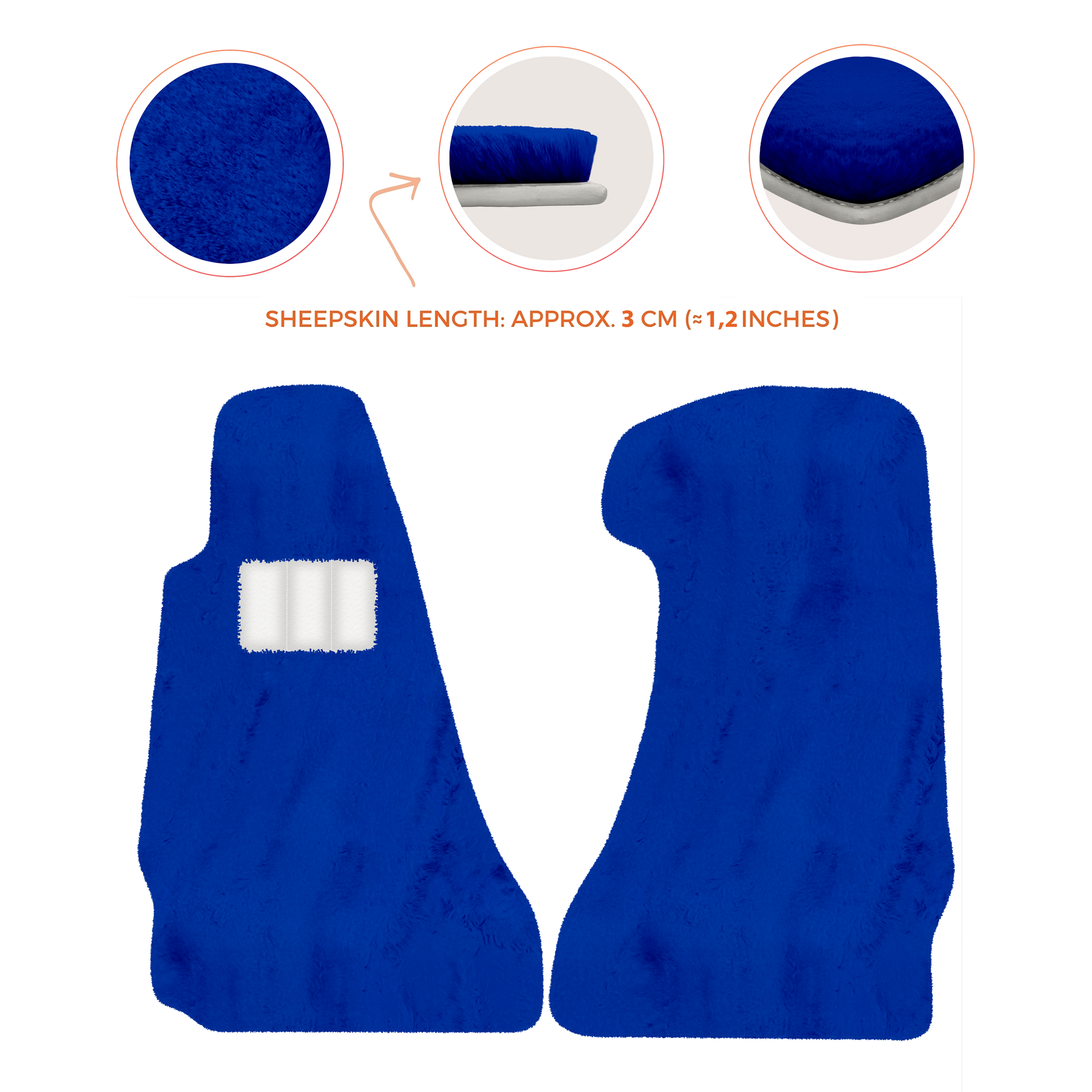 Premium Sheepskin Floor Mats for Aston Martin V8 Vantage (2006-2017)