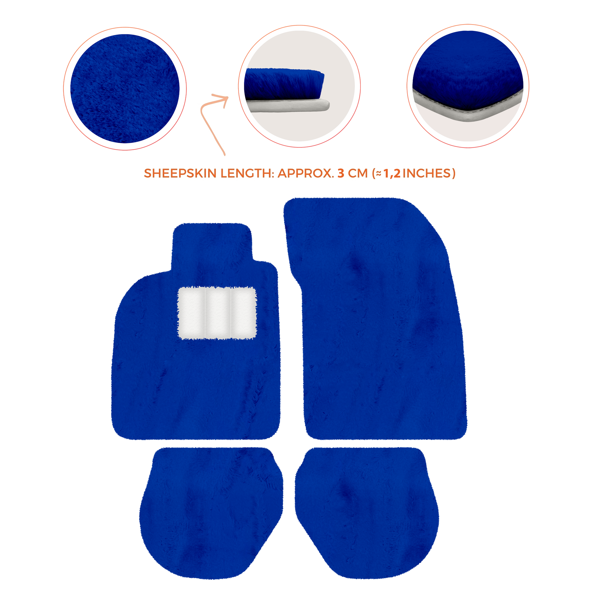 Customizable Leather Floor Mats with Interlaced Hex Pattern for Porsche 911 - 993 (1994-1998) - AutoWin