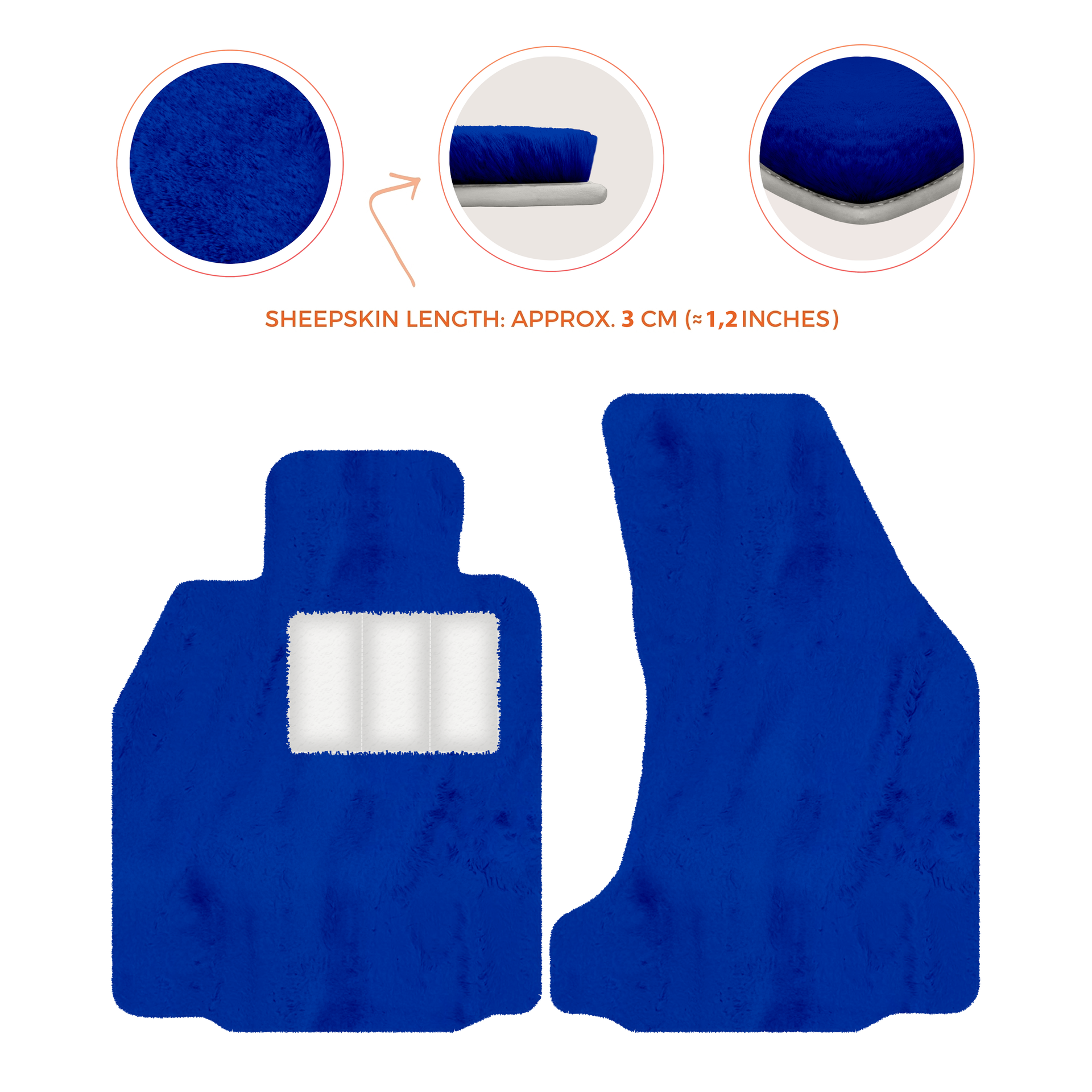 Premium Sheepskin Floor Mats for Porsche 718 Boxster (2016-2023)