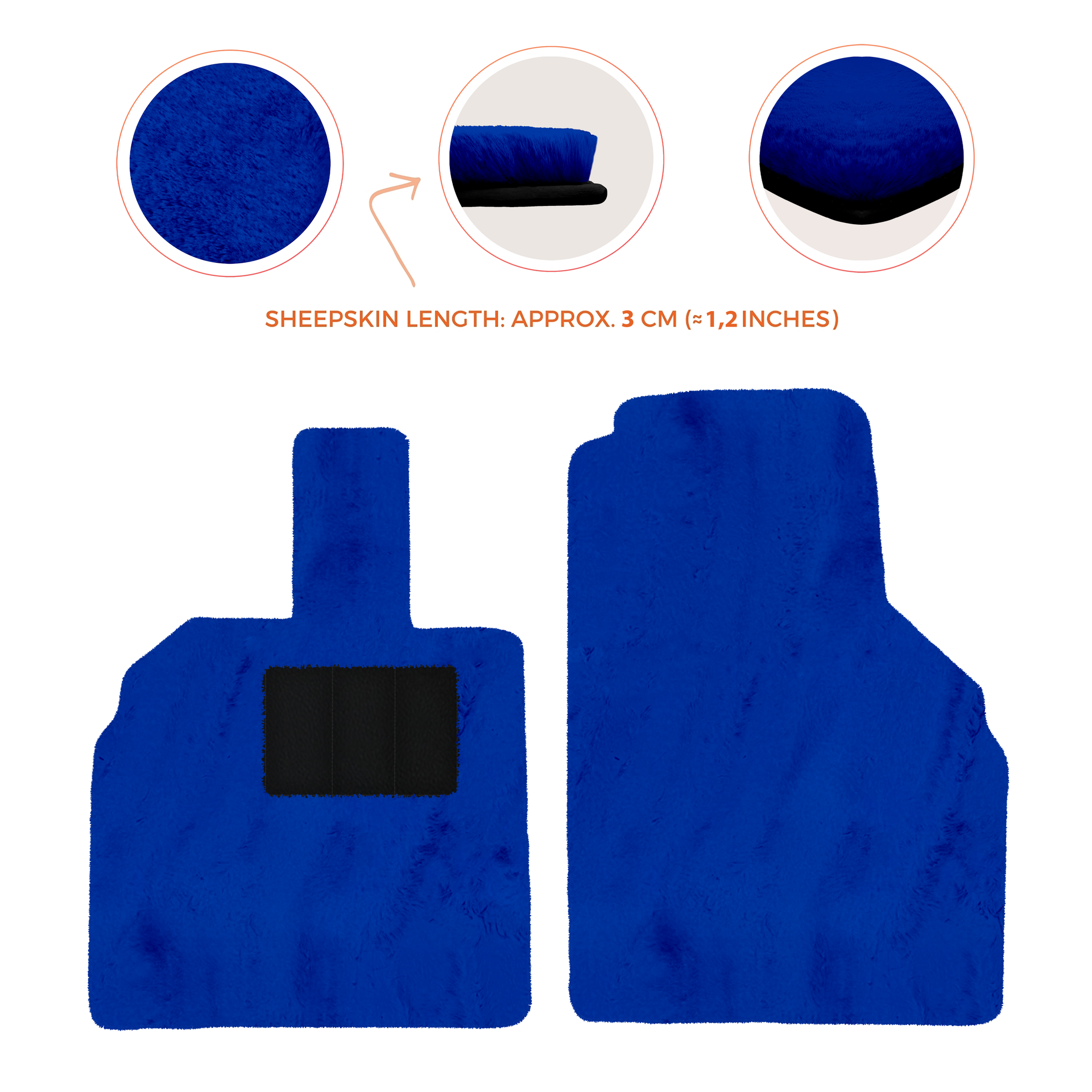 Luxury Sheepskin Floor Mats for Lamborghini Urus (2018-2026)