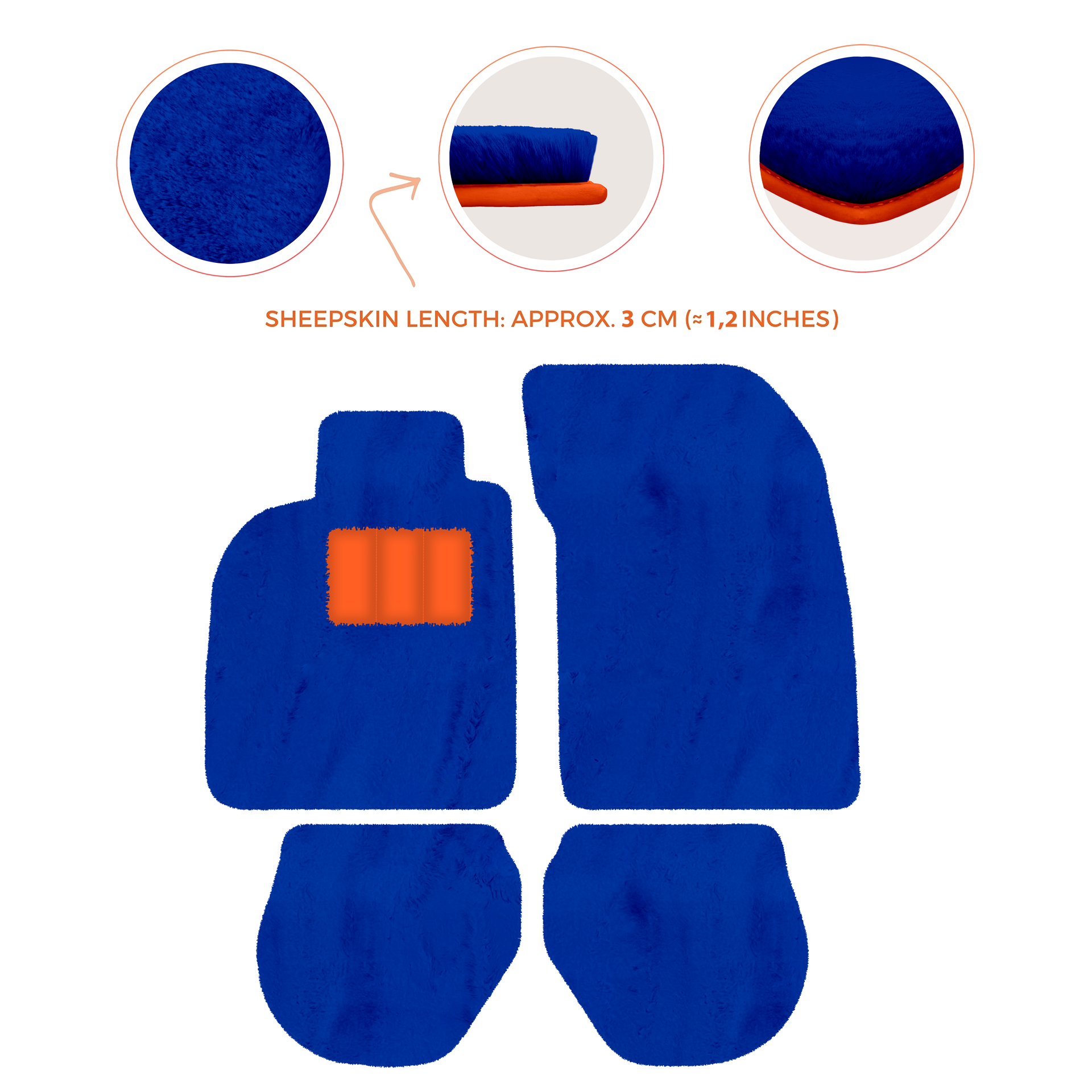 Customizable Leather Floor Mats with Interlaced Hex Pattern for Porsche 911 - 993 (1994-1998) - AutoWin