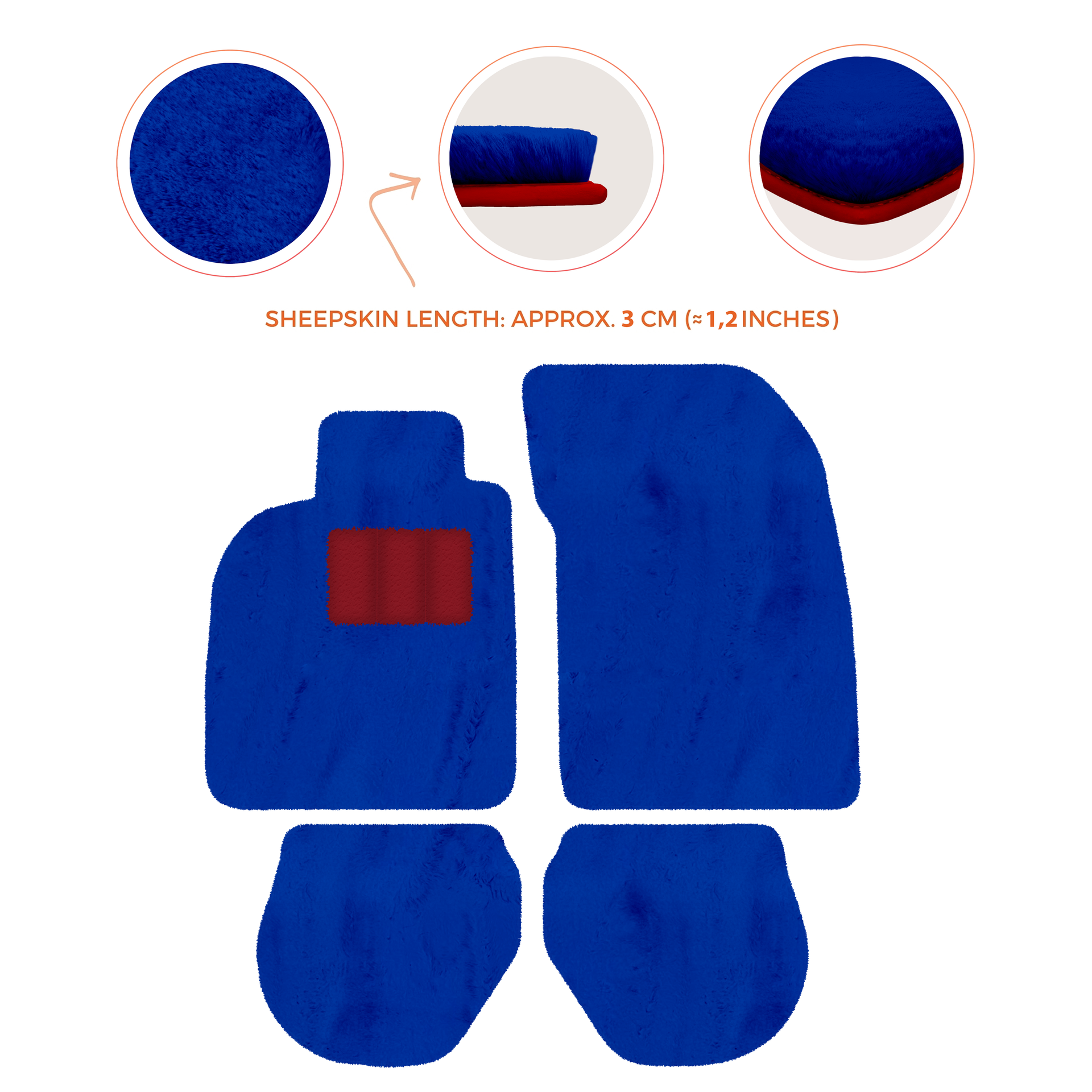 Customizable Leather Floor Mats with Interlaced Hex Pattern for Porsche 911 - 993 (1994-1998) - AutoWin