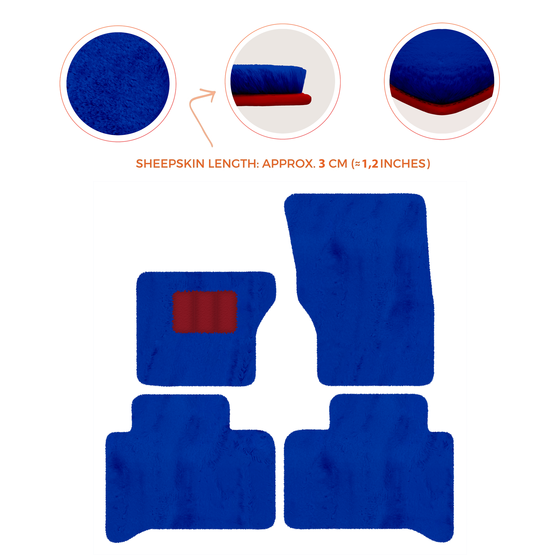 Luxury Sheepskin Floor Mats for Range Rover Velar (2017-2024)