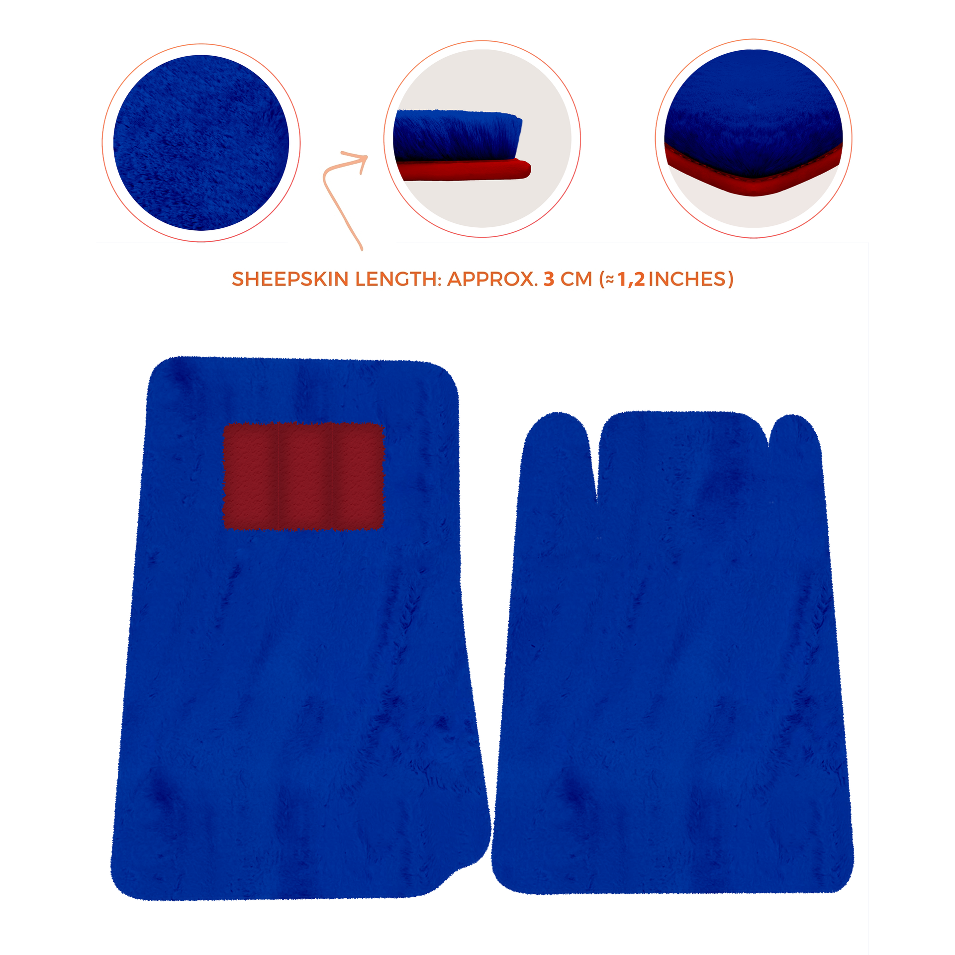 Lamborghini Jalpa Sheepskin Floor Mats (1981-1988) - Premium Luxury