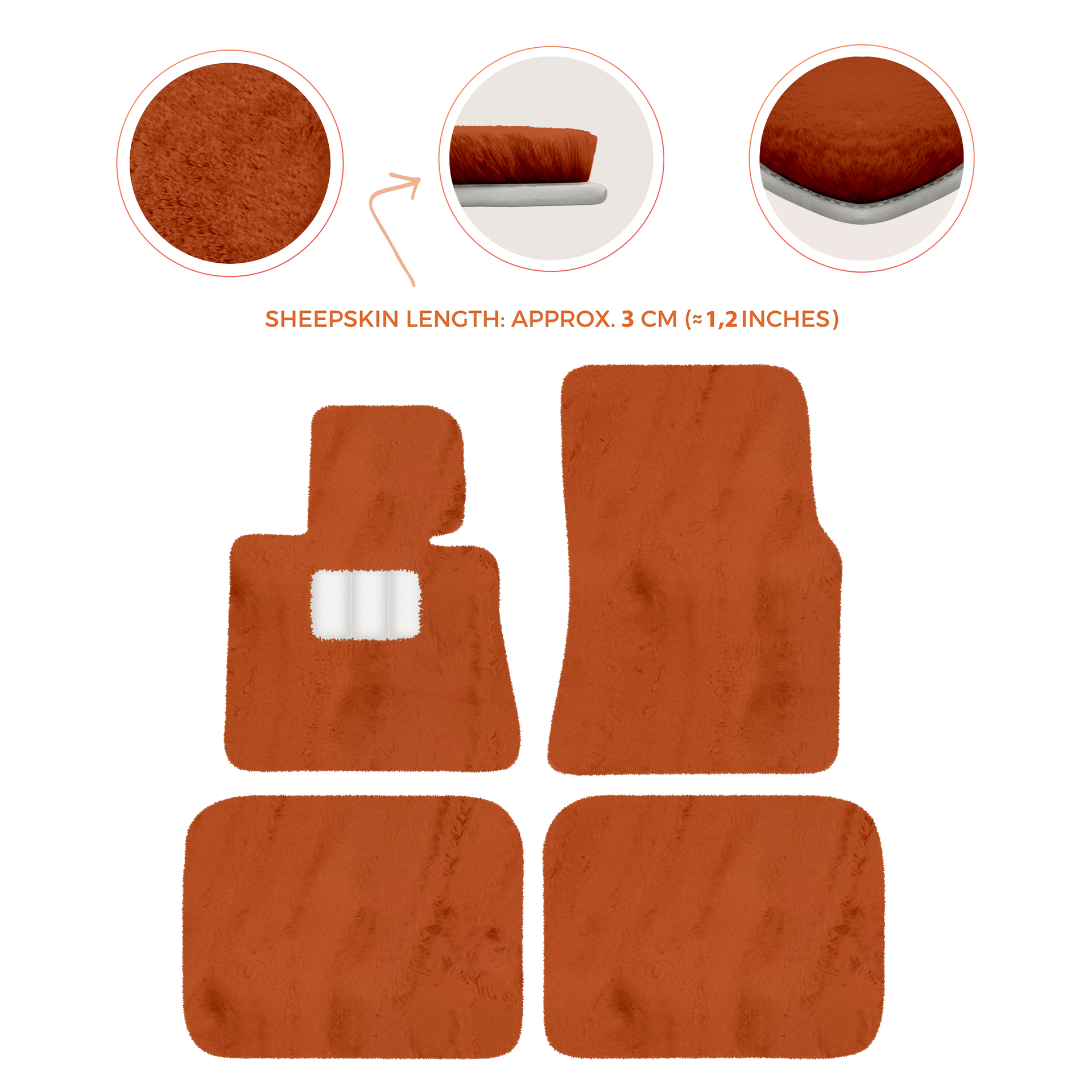 Luxury Sheepskin Floor Mats for Rolls-Royce Ghost Series I (2010-2014)