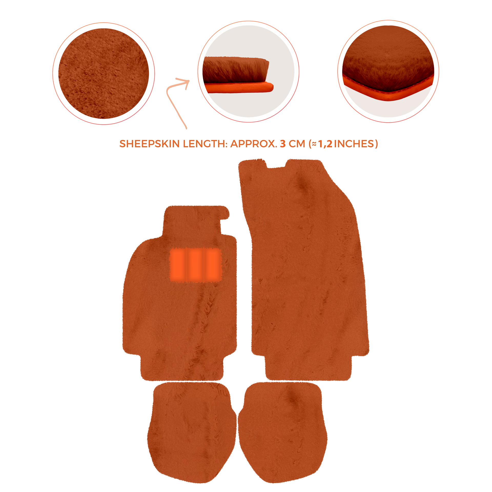 Light Blue Floor Mats for Porsche 964 (1989-1994) with Leather - AutoWin