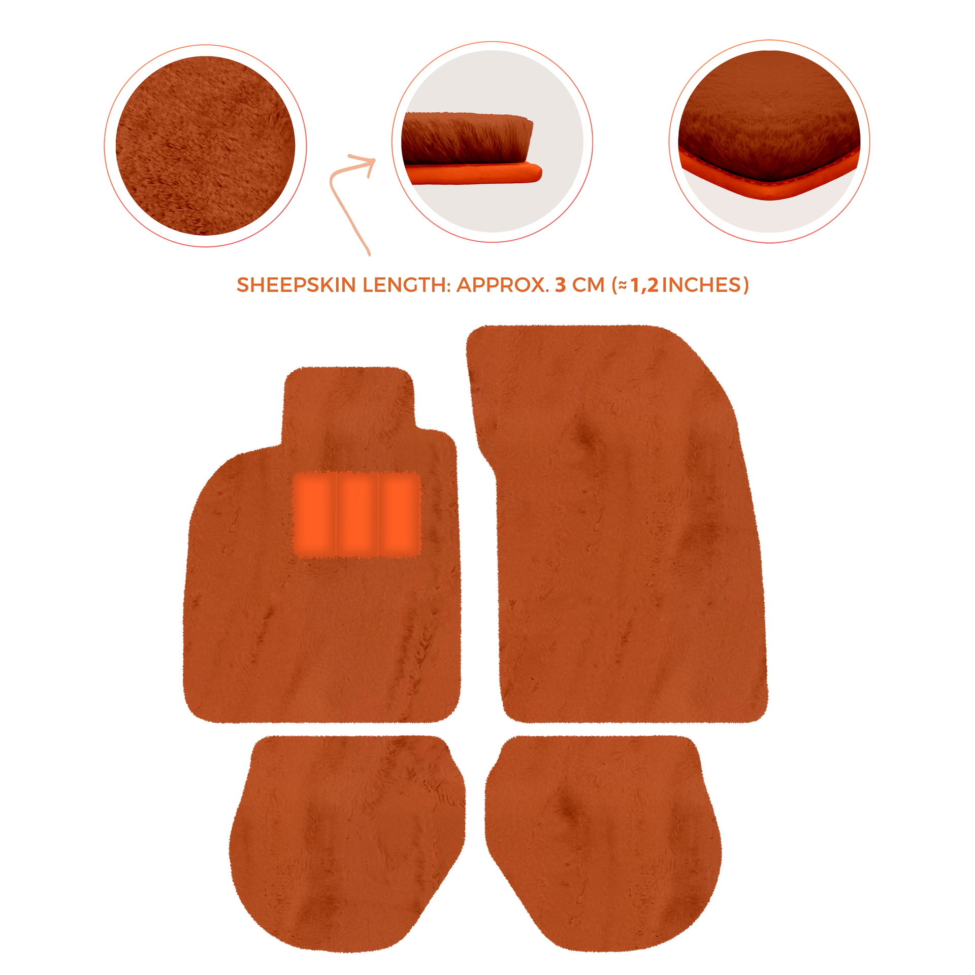 Customizable Leather Floor Mats with Interlaced Hex Pattern for Porsche 911 - 993 (1994-1998) - AutoWin