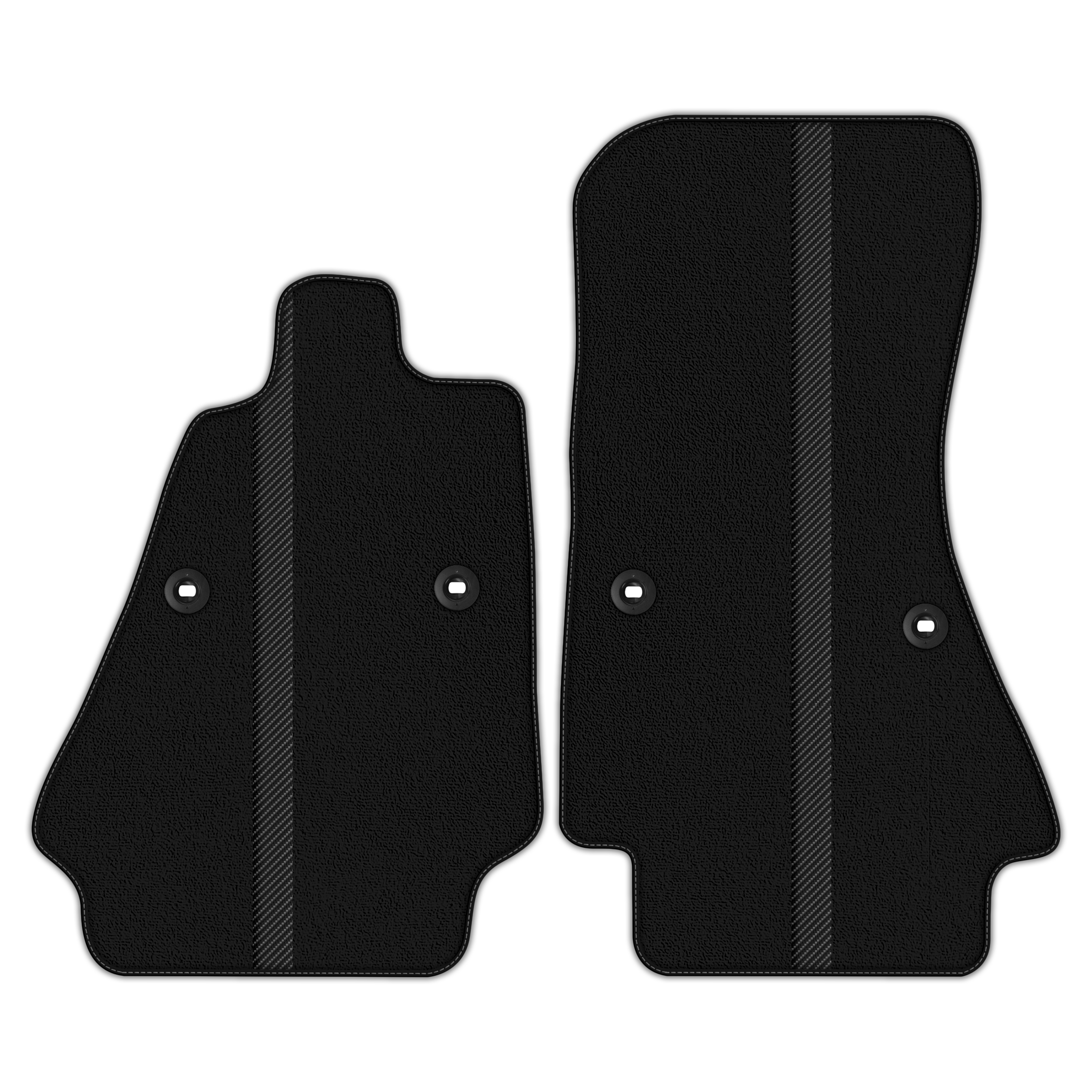 Premium Custom Black Floor Mats for Bugatti Veyron (2005-2015)
