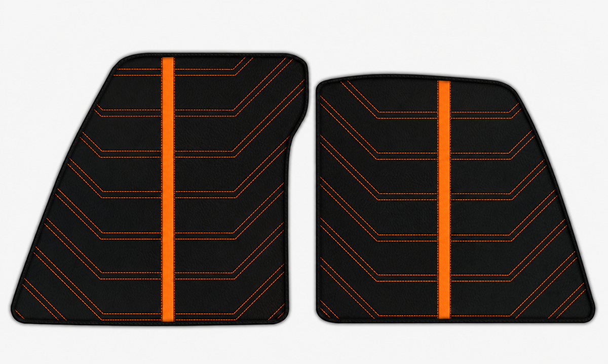 Tapis de voiture noirs pour Ferrari 849 Testarossa (2026-2027) avec cuir sur mesure
