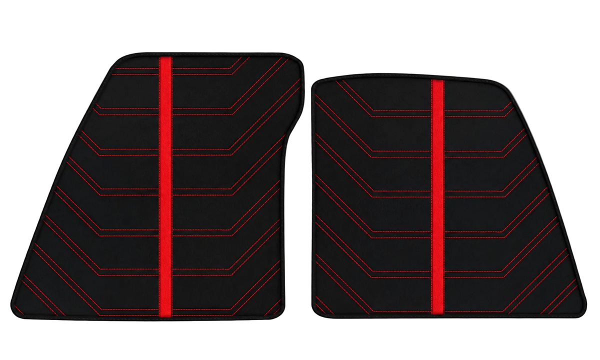 Tapis de voiture noirs pour Ferrari 849 Testarossa (2026-2027) avec cuir sur mesure