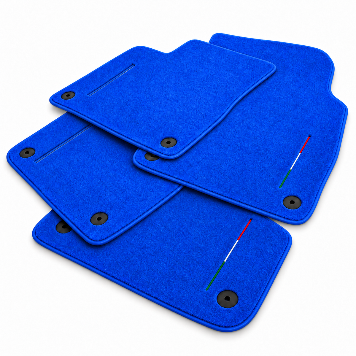 Black Floor Mats for Lamborghini Urus Performante with Brown Leather