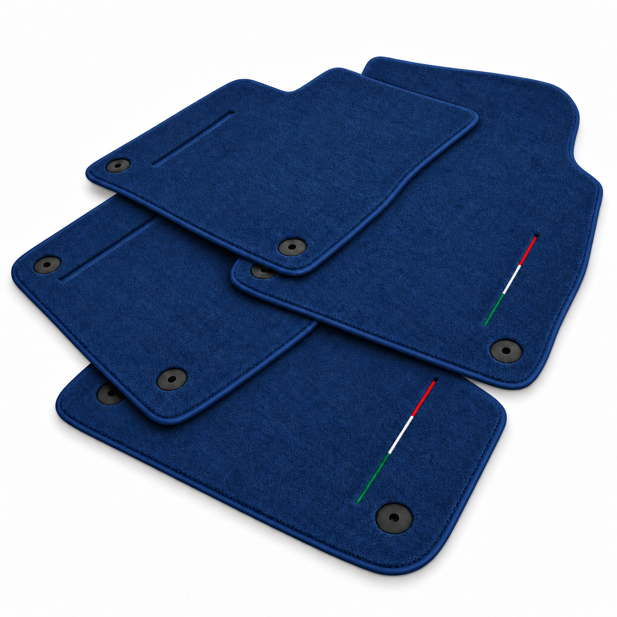 Black Floor Mats for Lamborghini Urus Performante with Brown Leather