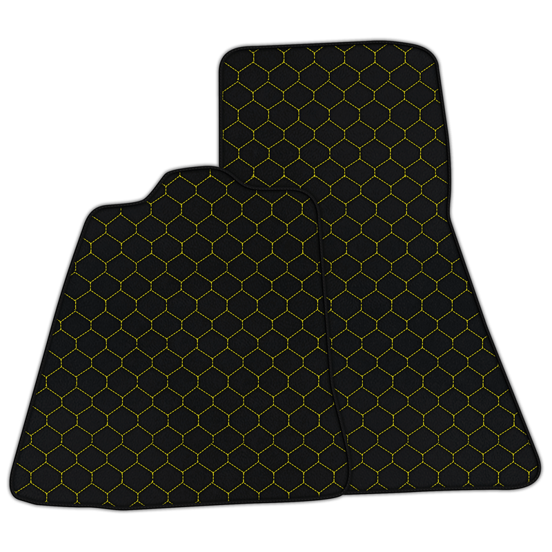 Tapis de voiture en cuir personnalisable avec motif hexagonal pour McLaren MP4-12C (2011–2014)