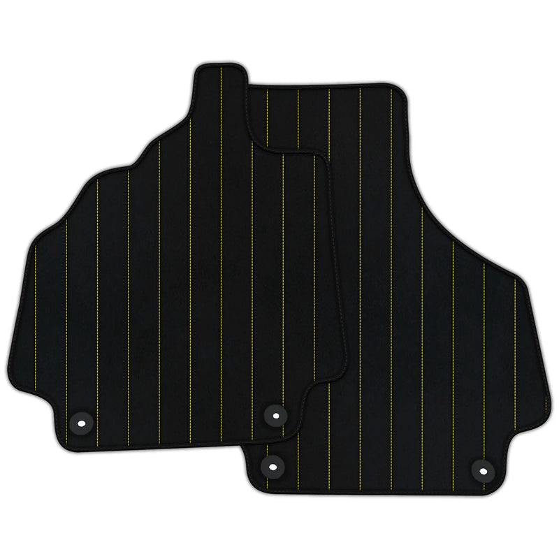 Tapis de voiture en cuir personnalisable avec motif à lignes pour Audi R8 (2007-2015)