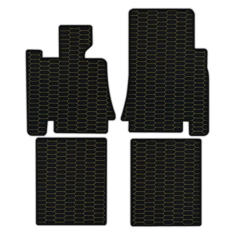 Customizable Leather Floor Mats with Raptor Hex Pattern for Bentley Red Label RL (1998-2009)