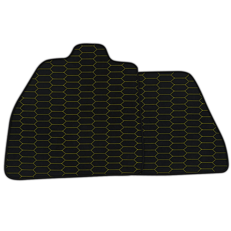 Customizable Leather Floor Mats with Raptor Hex Pattern for Maserati MC20 (2020-2023)