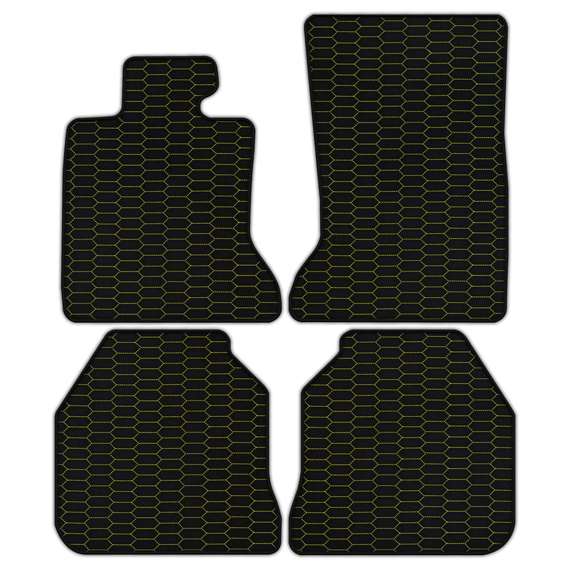 Tapis de voiture en cuir personnalisables avec motif hexagonal Raptor pour Rolls Royce Ghost Série I (2010–2020)