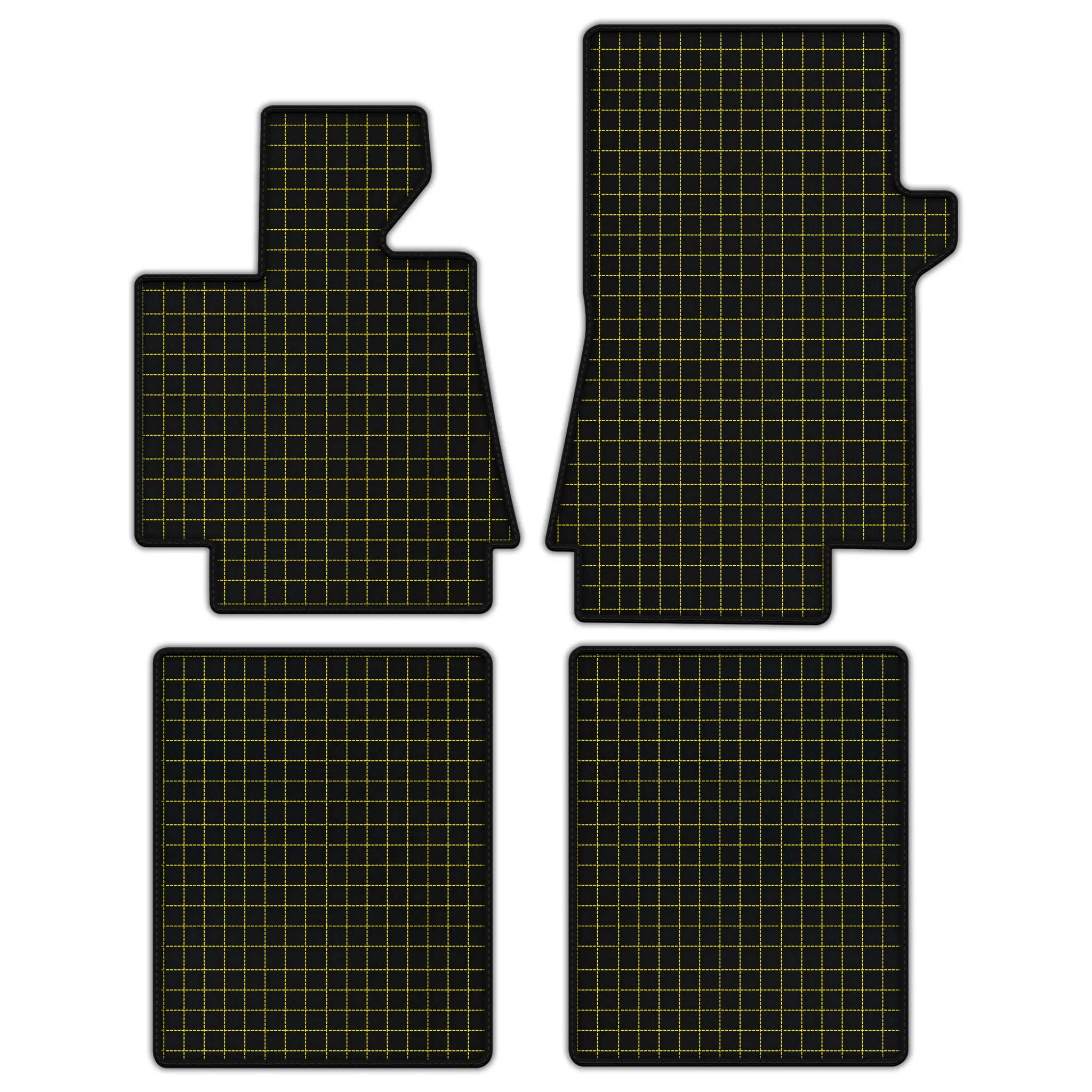 Customizable Leather Floor Mats with Square Pattern for Bentley Arnage T (1998-2009)